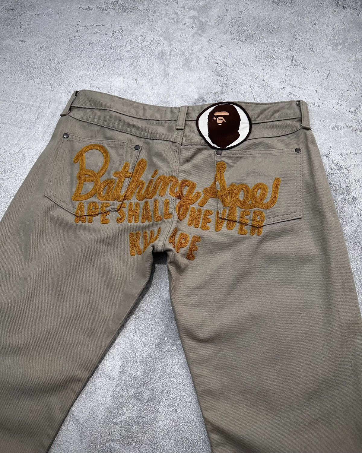 Bape × Nigo Bape A Bathing Ape Classics Denim Jeans Size 29" - 2 Thumbnail