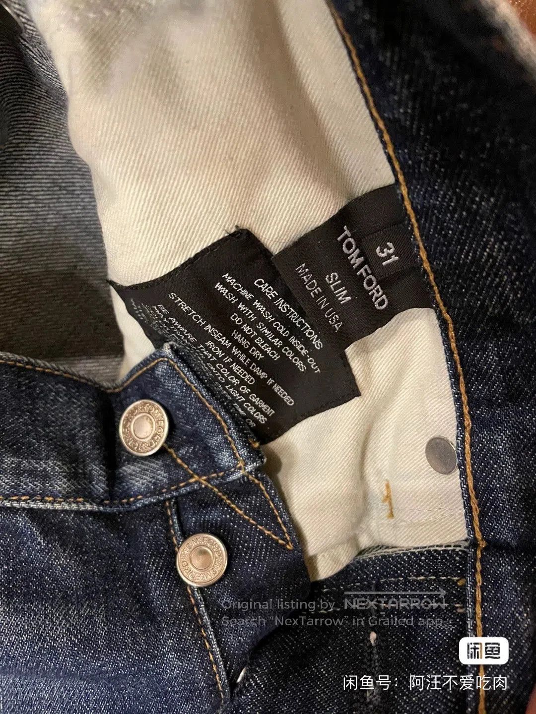 Tom Ford tom ford men's slim fit jeans size 31. Size US 31 - 5 Thumbnail