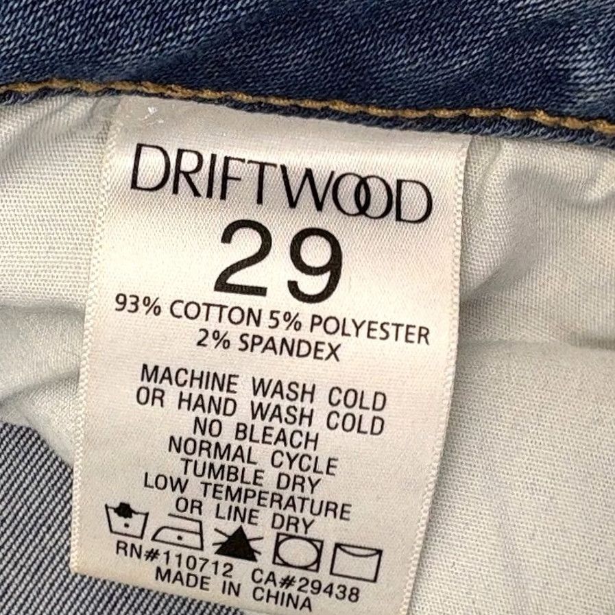 Vintage Driftwood Blue Aztec Jeans - Regular Fit Denim Size 29" - 7 Thumbnail
