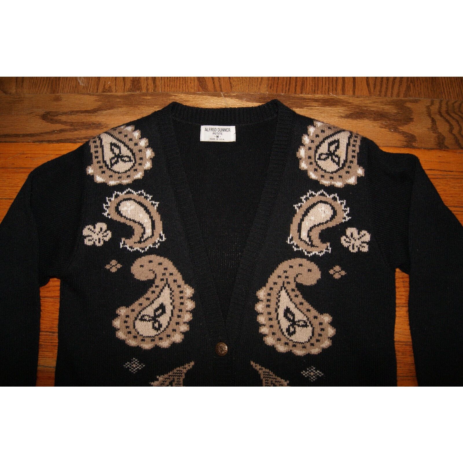 Other VTG Alfred Dunner Petite Women's M Cardigan Sweater USA Size M / US 6-8 / IT 42-44 - 2 Thumbnail