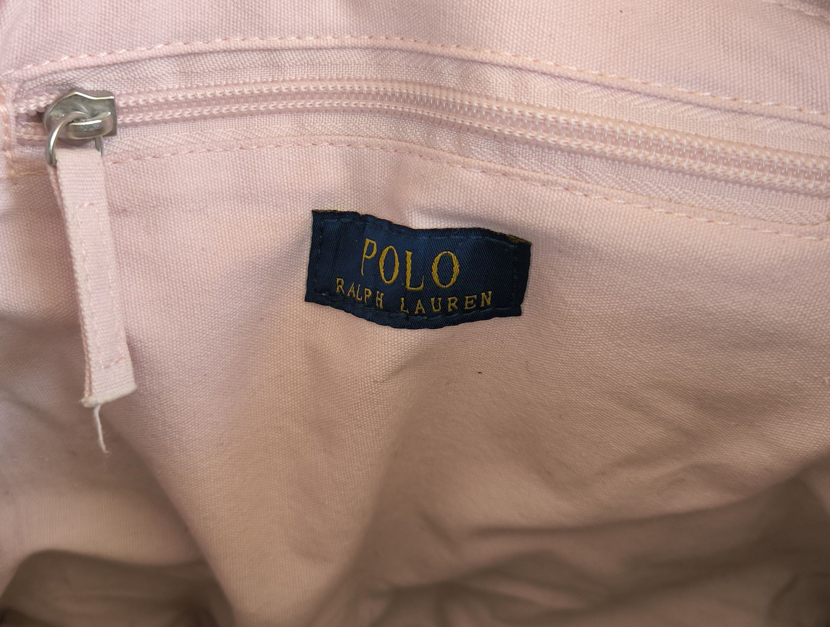 Polo Ralph Lauren POLO RALPH LAUREN embroidered logo canvas handbag Size ONE SIZE - 7 Thumbnail