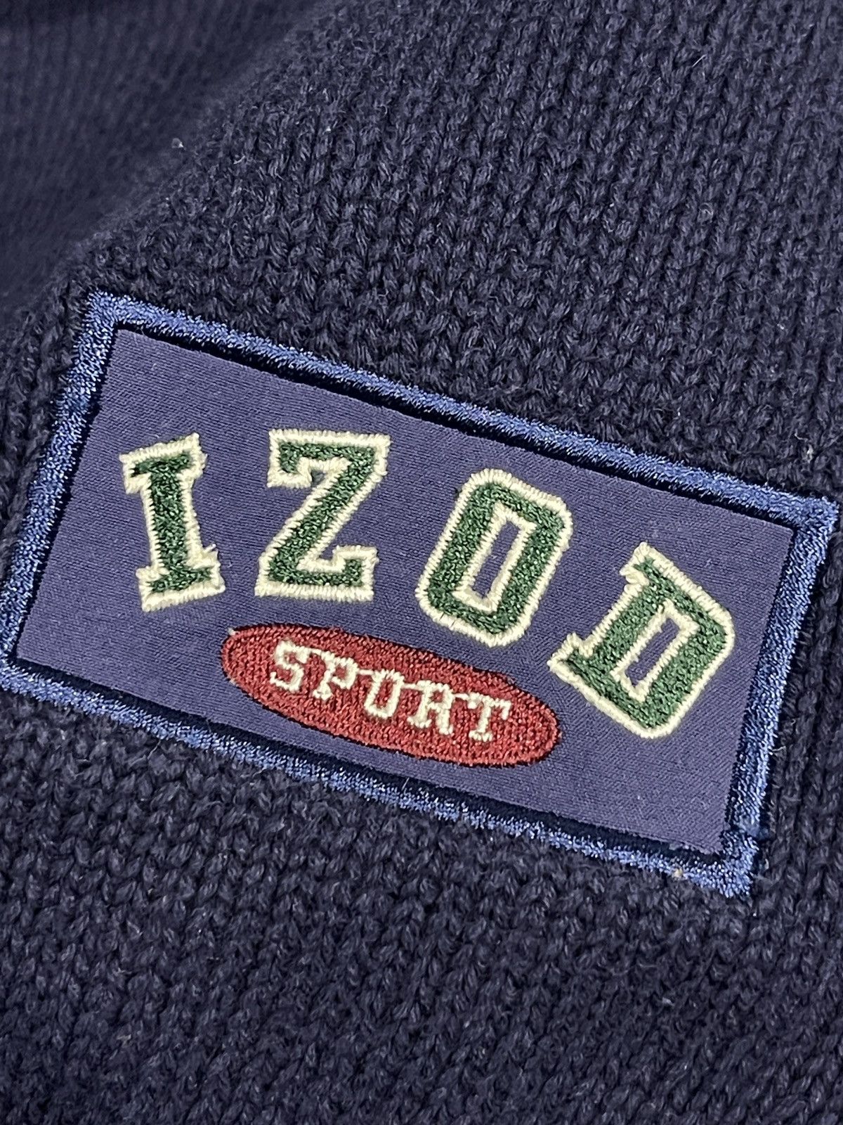 Izod × Vintage Vintage IZOD sweater jumper big logo rare dark blue L Size US L / EU 52-54 / 3 - 5 Thumbnail