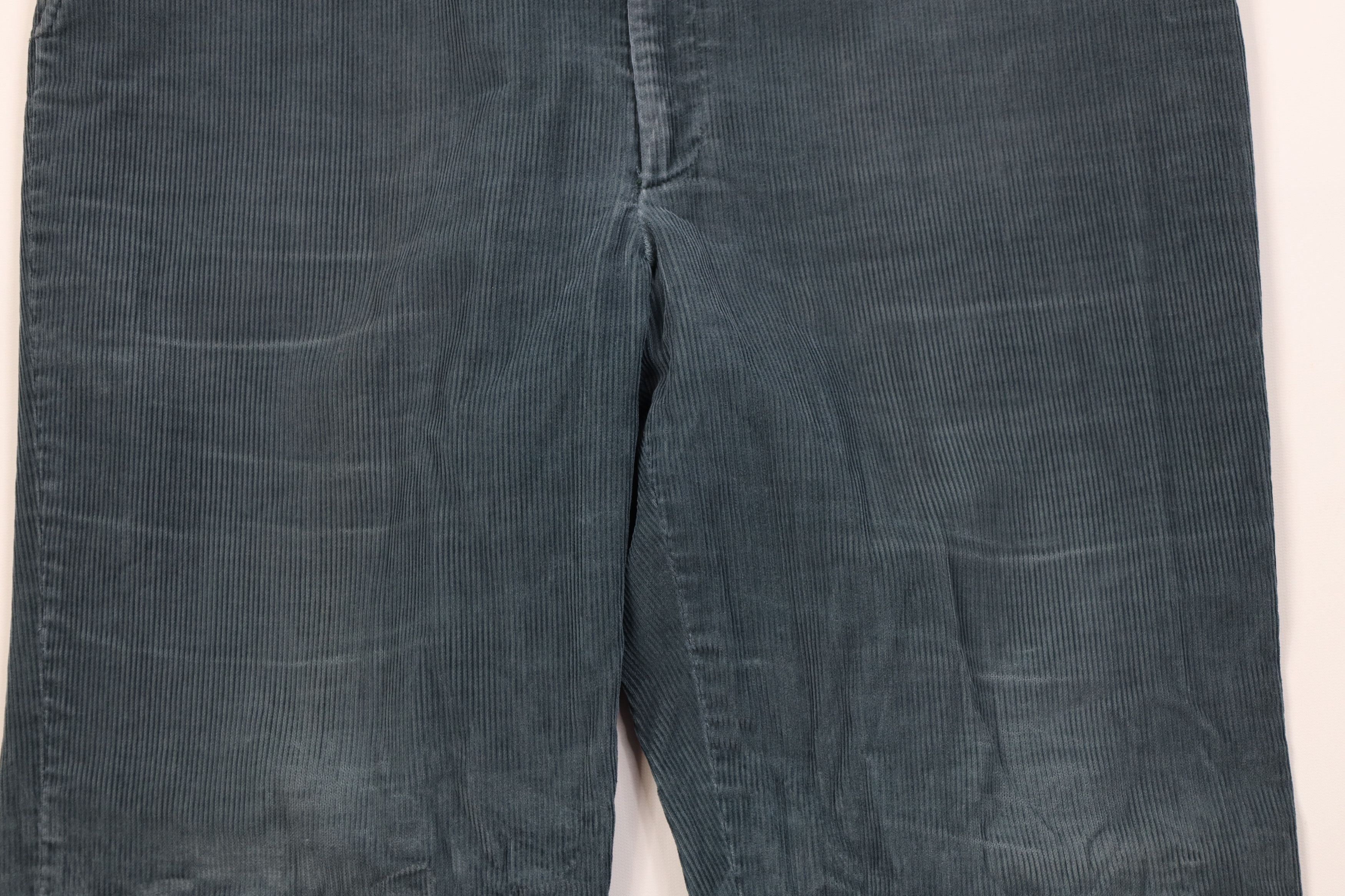 Vintage Vintage 70s Streetwear Wide Leg Corduroy Pants Green USA Size US 38 / EU 54 - 3 Thumbnail