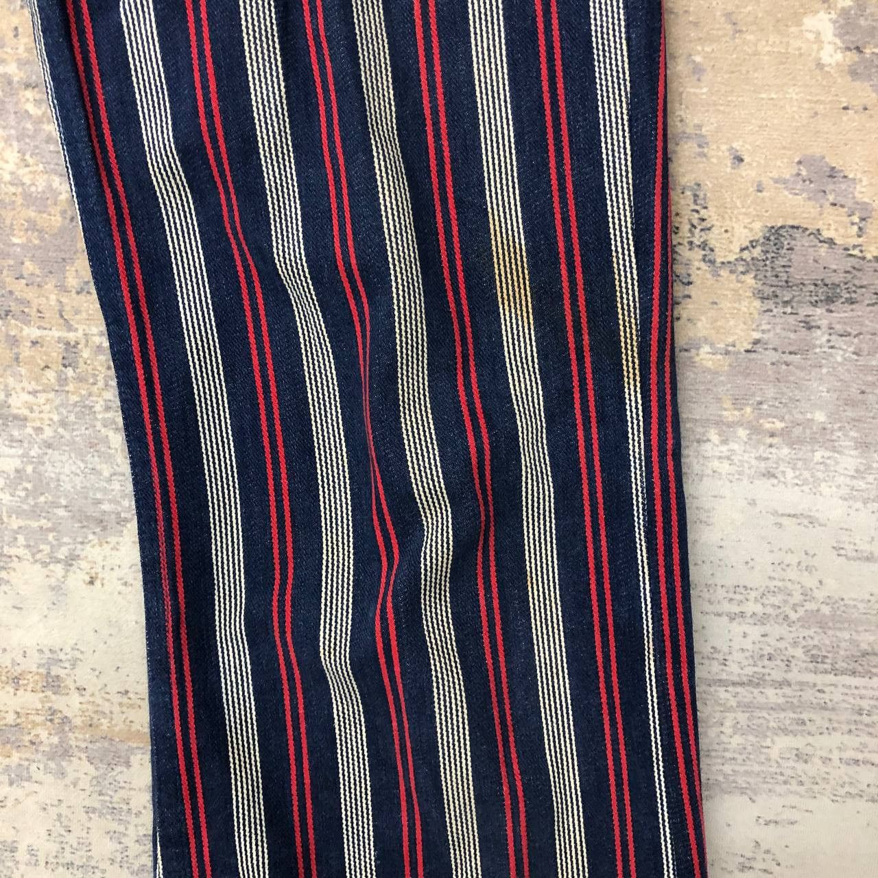 Other P439 VTG JONSN USA FLARED STRIPED JEANS Size US 30 / EU 46 - 8 Thumbnail
