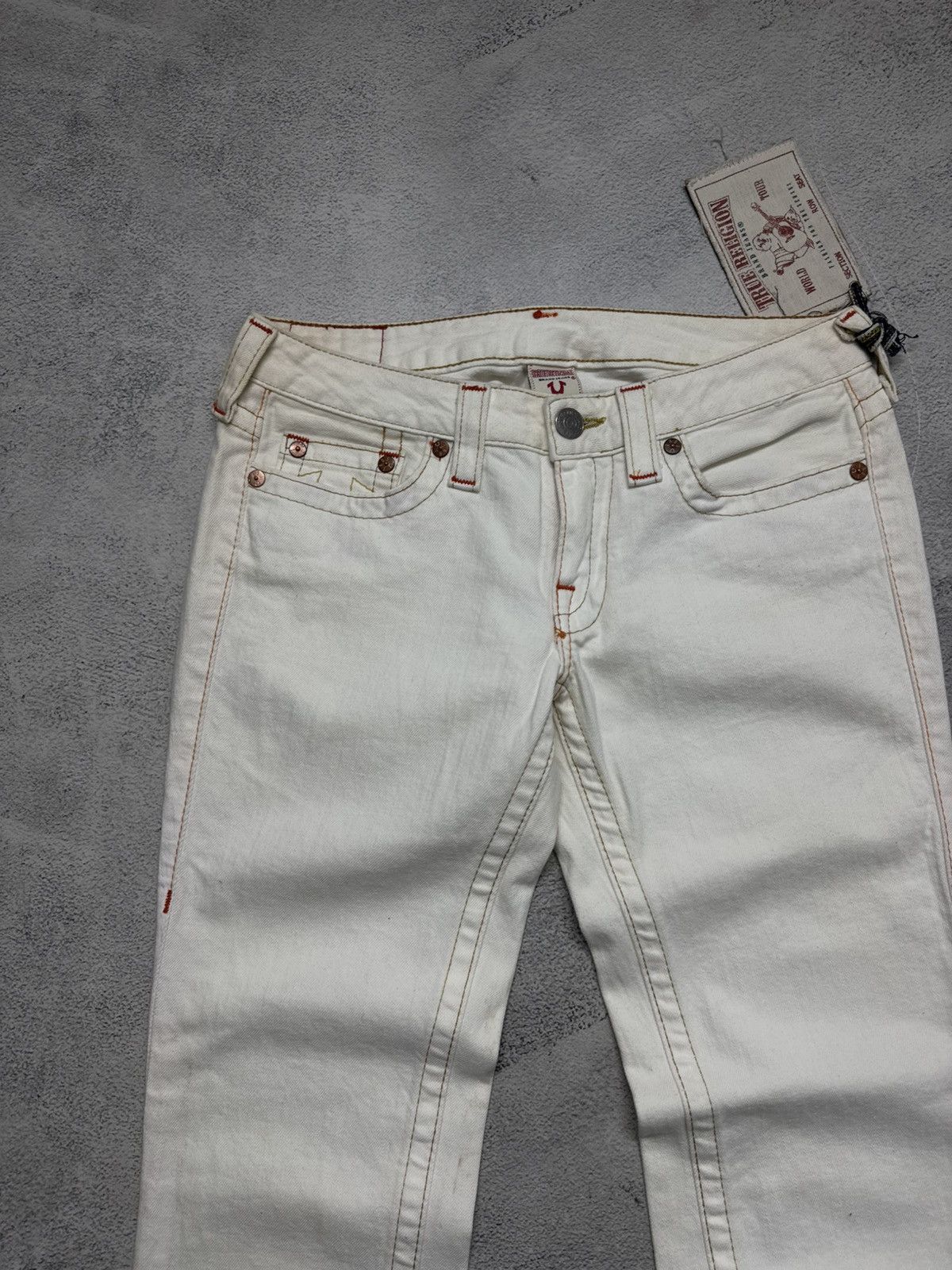 True Religion Vintage True Religion USA White Jeans 90’s Size 29" - 16 Thumbnail