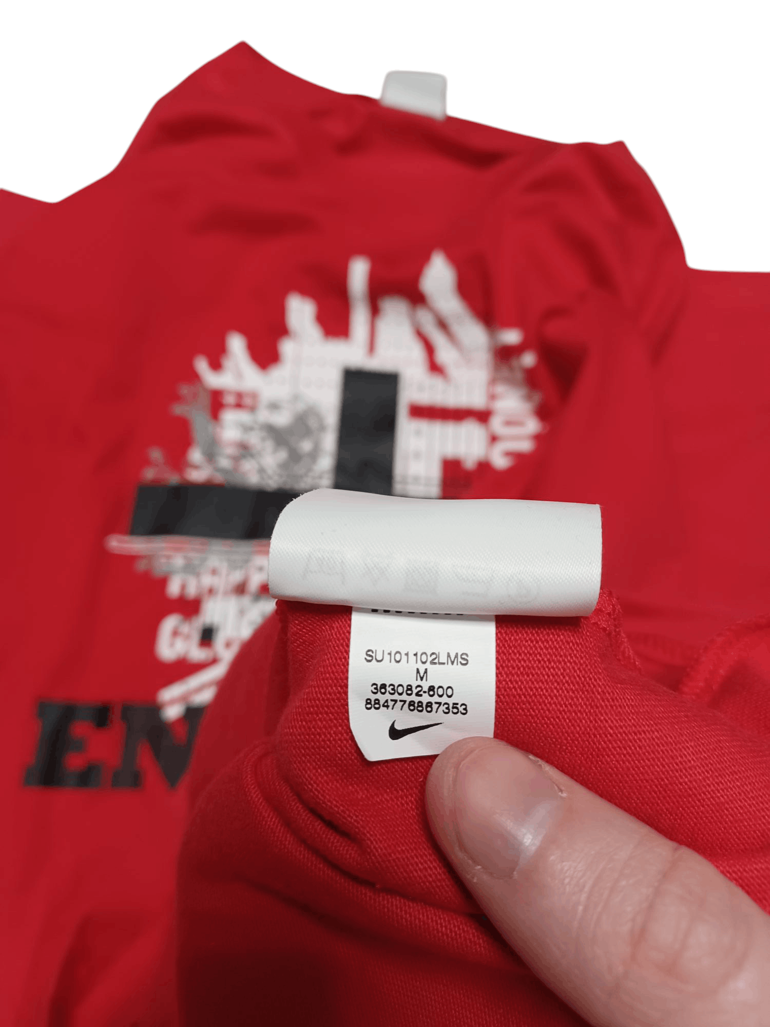 Nike #9 ROONEY NIKE ENGLAND BIGLOGO VINTAGE SOCCER TEE Size US M / EU 48-50 / 2 - 5 Thumbnail