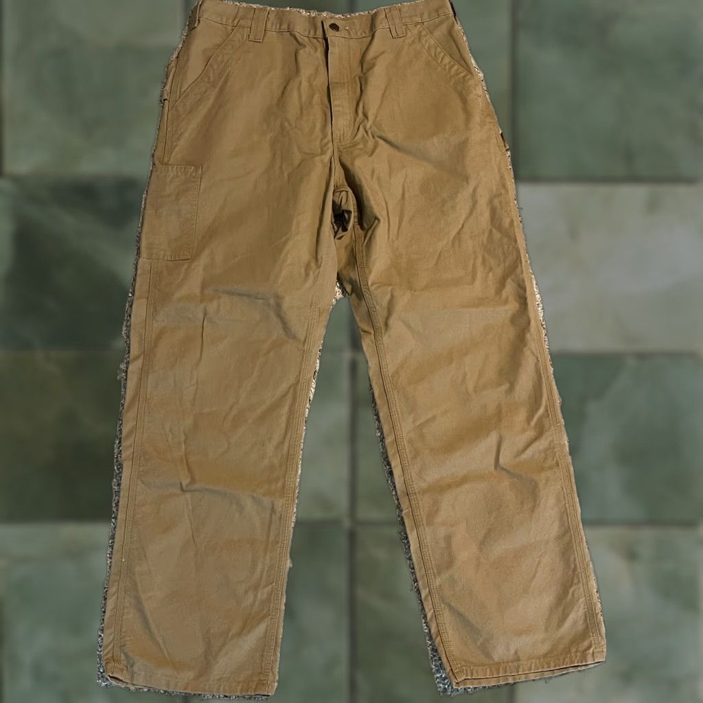 Carhartt Carhartt Men's Canvas Utility Work Pant Loose Fit 36x31.5 Tan Khaki Pants Mens Size US 36 / EU 52 - 1 Thumbnail