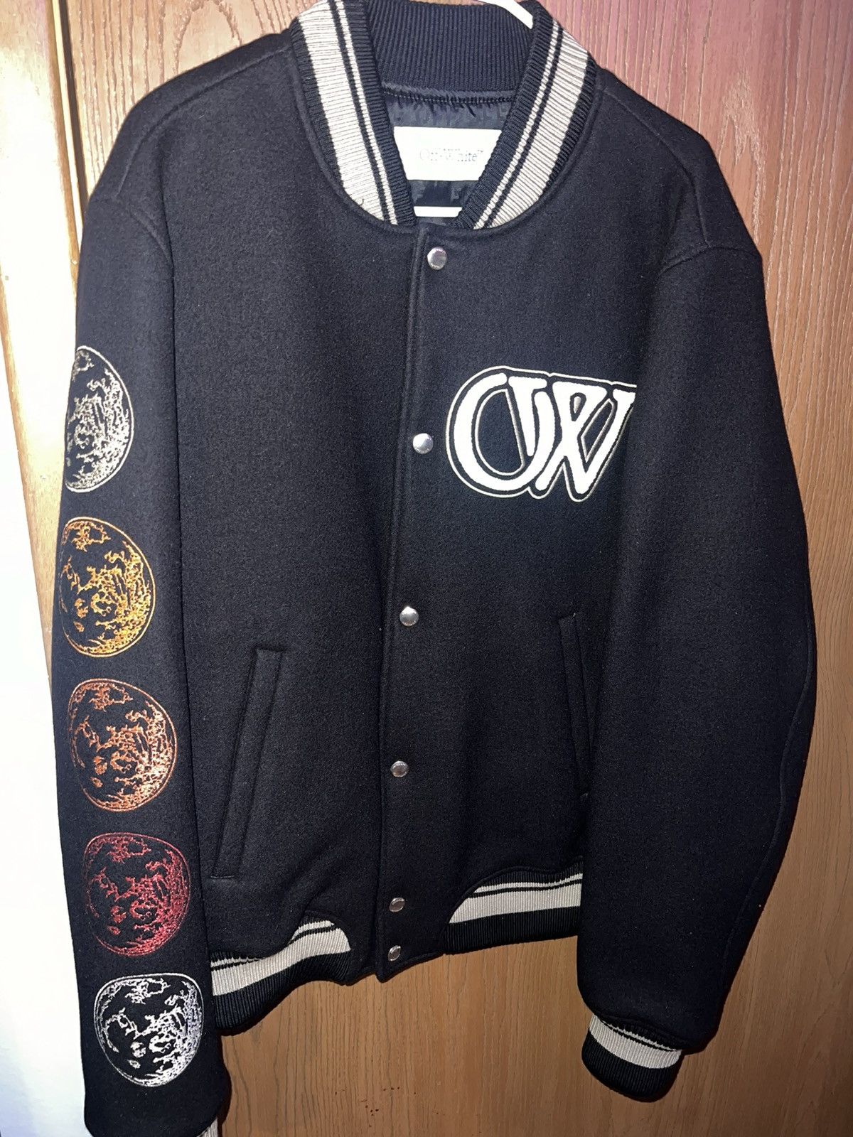 Off-White OFF WHITE- Moonphase Bomber Jacket Size US L / EU 52-54 / 3 - 1 Thumbnail