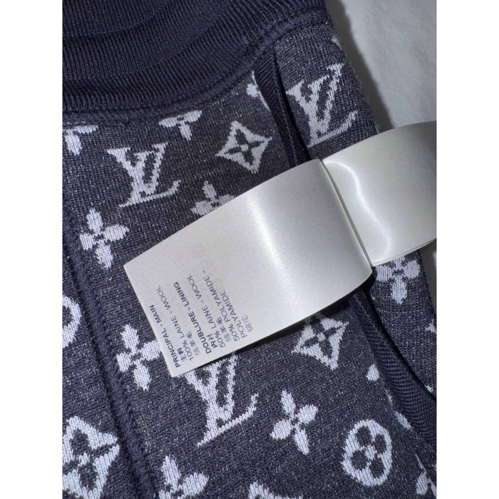 Louis Vuitton Louis Vuitton Reversible Monogram Pants Bleu Nuit Logo Wool Size US 34 / EU 50 - 15 Thumbnail