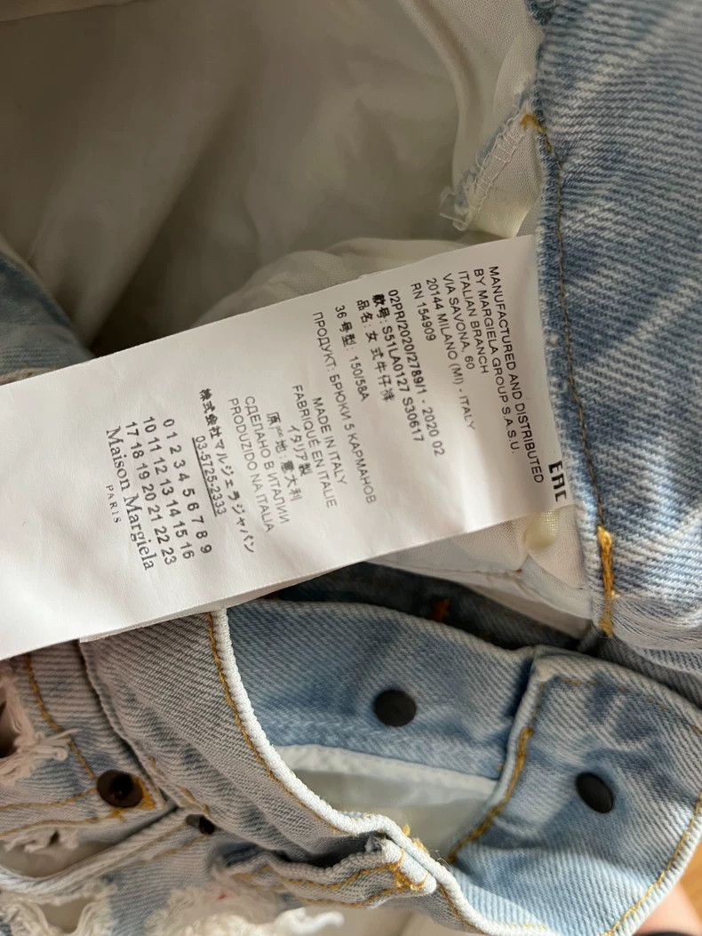 Maison Margiela Maison Margiela Ripped jeans 2502-Nextarrow Size 24" / US 00 / IT 34 - 5 Thumbnail