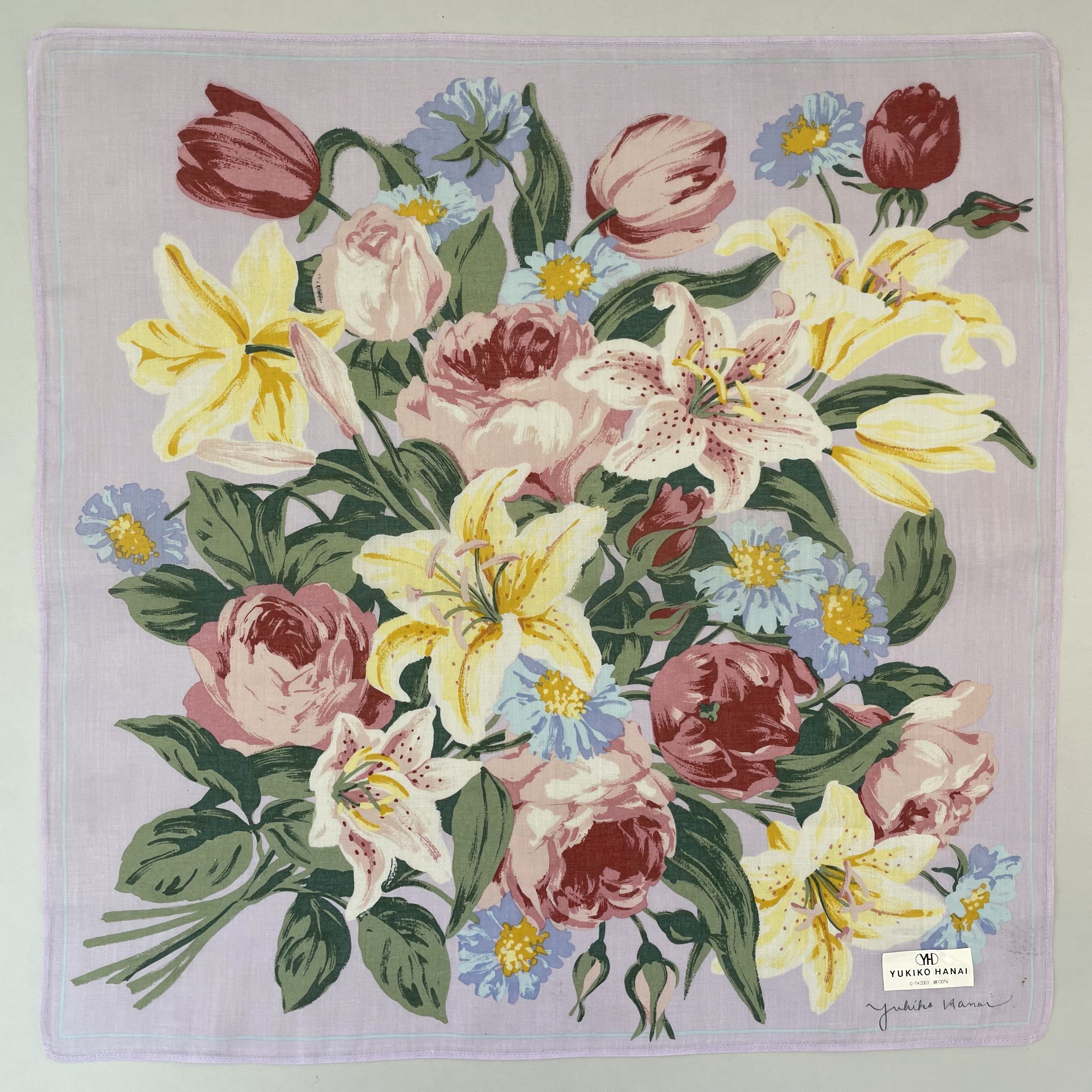 Japanese Brand Yukiko Hanai Handkerchief / Neckerchief / Bandana - 4244 Size ONE SIZE - 1 Thumbnail