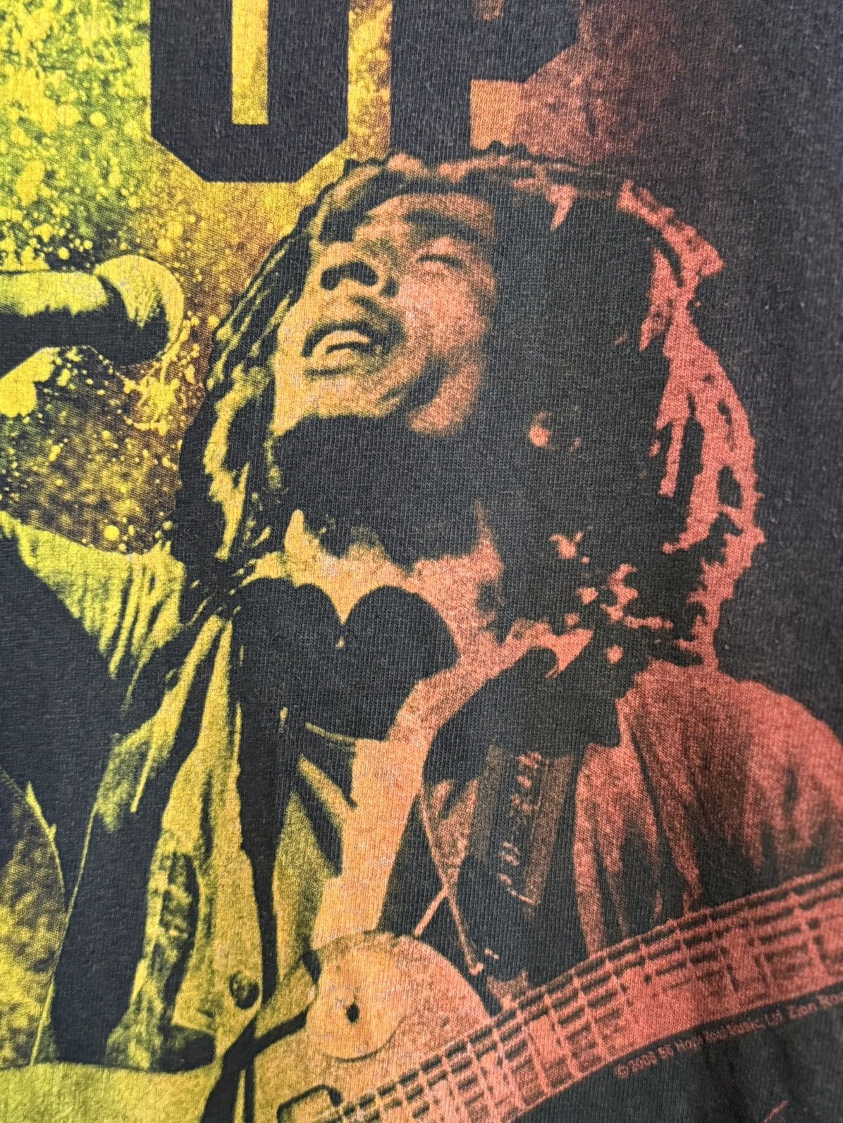 Band Tees × Vintage Vintage Bob Marley Rastaman Oversize Sun Faded Tee Size US XXL / EU 58 / 5 - 3 Thumbnail