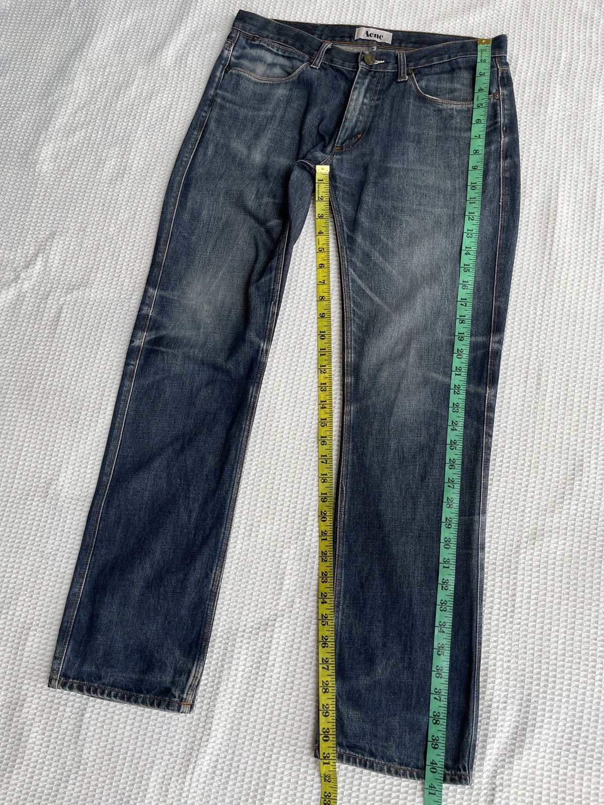 Acne Studios AW15🔥ACNE STUDIO🔥Fade Blue Jeans Slim Straight Size US 34 / EU 50 - 5 Thumbnail