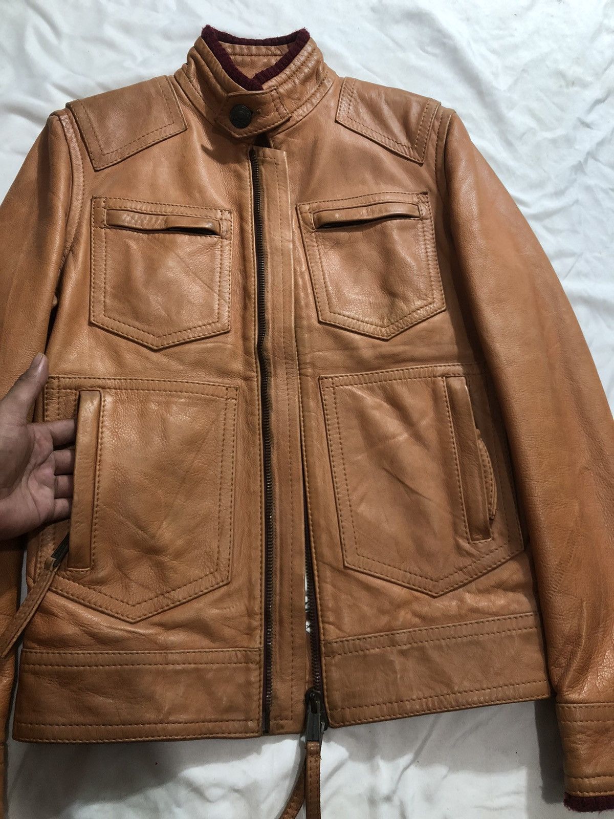 Dsquared2 DSQUARED2 Leather Brown Jacket y2k casual Size US M / EU 48-50 / 2 - 4 Thumbnail