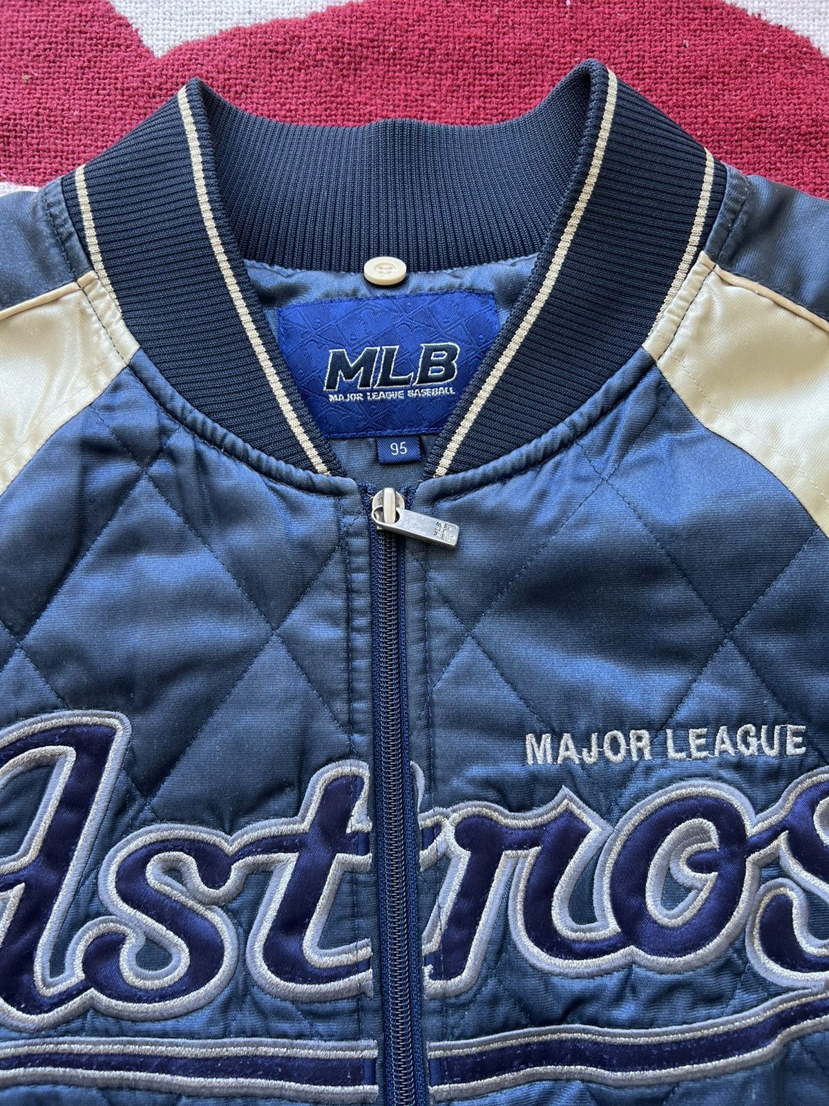 MLB × Vintage 00s MLB Astros Quilted Jacket Size US L / EU 52-54 / 3 - 2 Thumbnail