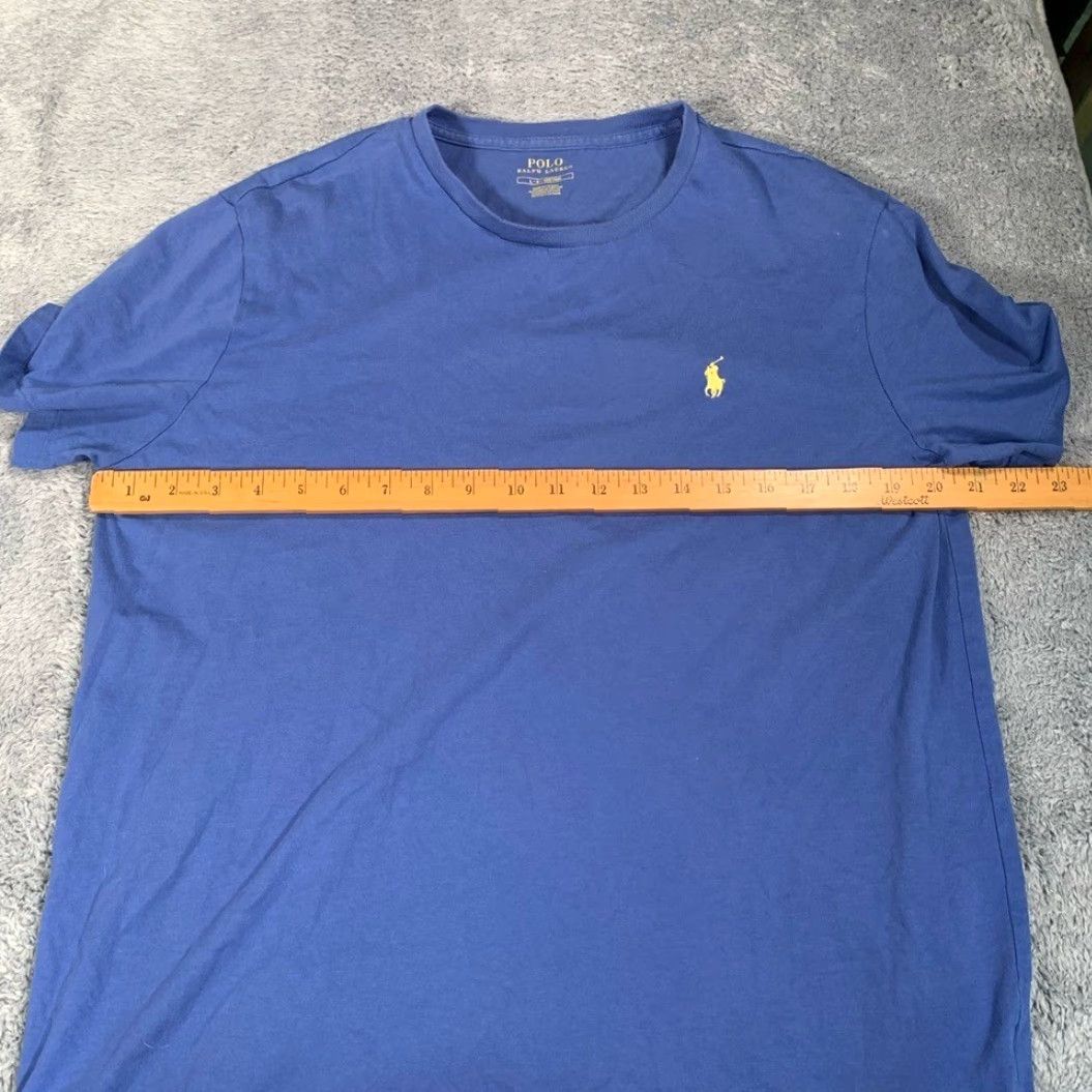 Polo Ralph Lauren Polo Ralph Lauren Polo by Ralph Lauren Classic Blue Tee with Yellow Logo Men's L Blue Shirt Tee Size US L / EU 52-54 / 3 - 4 Thumbnail