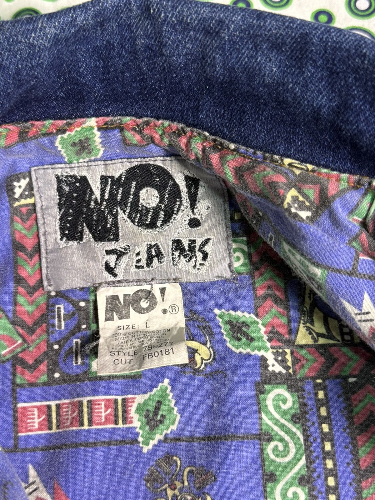Other Vintage No! Jeans western denim jacket 80s/90s Size US L / EU 52-54 / 3 - 8 Thumbnail