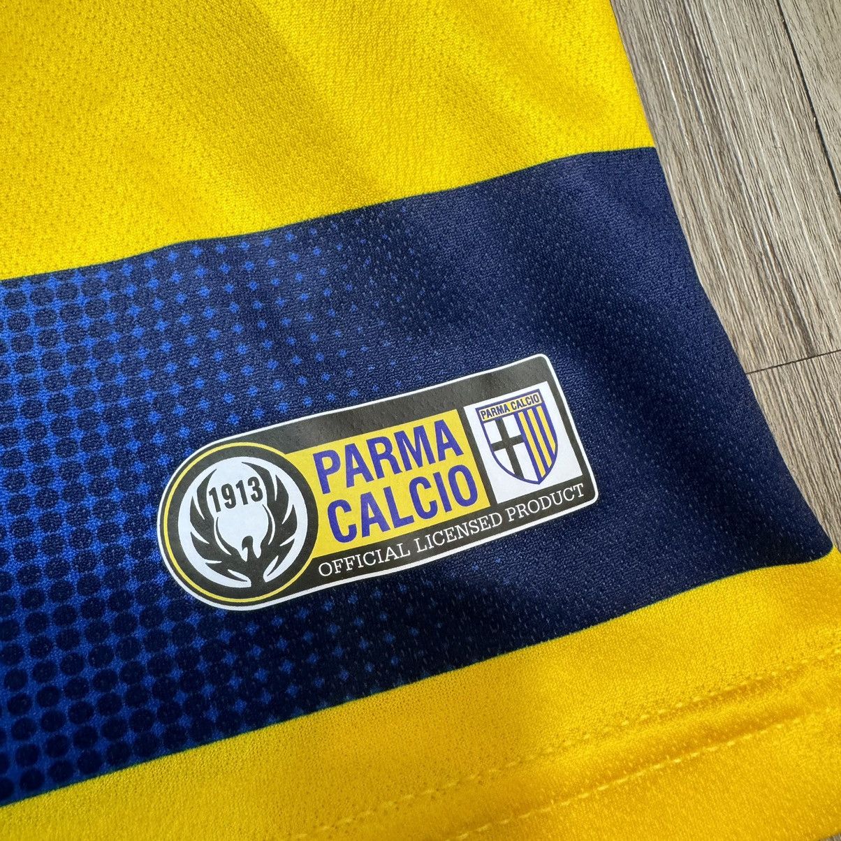 Errea Parma 18/19 home shirt #3 Dimarco (Bnwt) Size US L / EU 52-54 / 3 - 7 Thumbnail