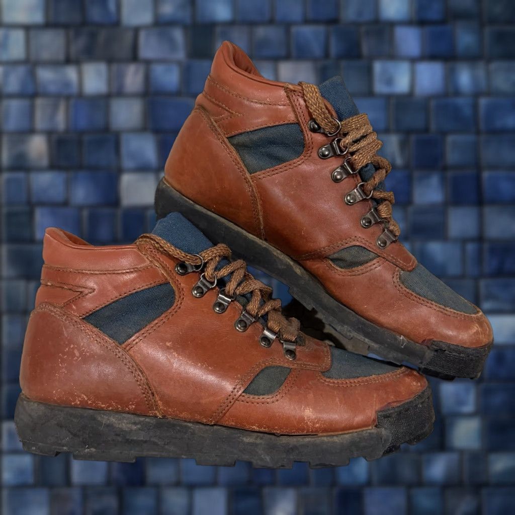 Sears VINTAGE Sears And Roebuck Hiking Boots Mens 10D Brown 84404-670 Boots Mens 10D Brown Sears 84404-670 Size US 10 / EU 43 - 1 Thumbnail