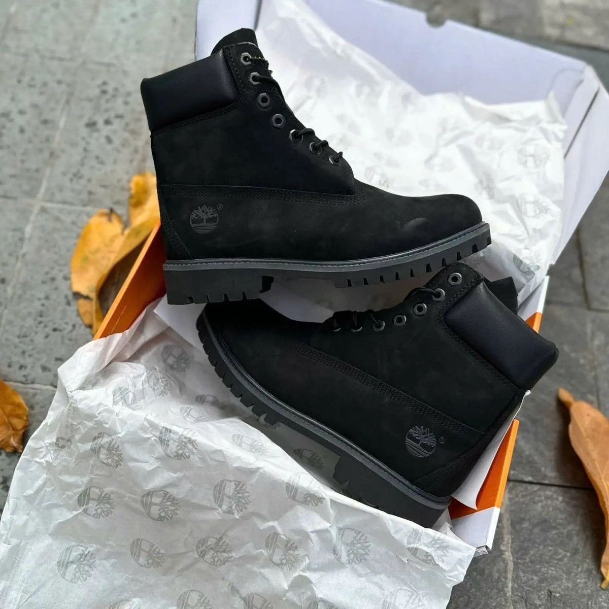 Timberland Men’s Black 6 Inch Waterproof Timberland Boots Size 9 Size US 9 / EU 42 - 4 Thumbnail