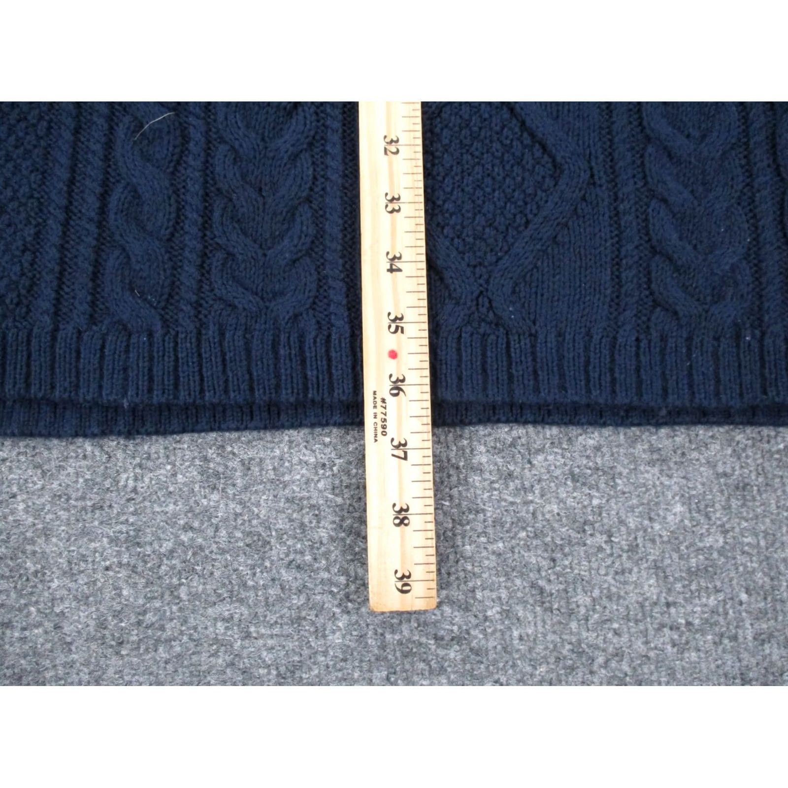 Polo Ralph Lauren Polo Ralph Lauren Sweater Dress Womens L Navy Knit Crew Neck Pullover Logo Casual Vintage: No Size L / US 10 / IT 46 - 4 Thumbnail