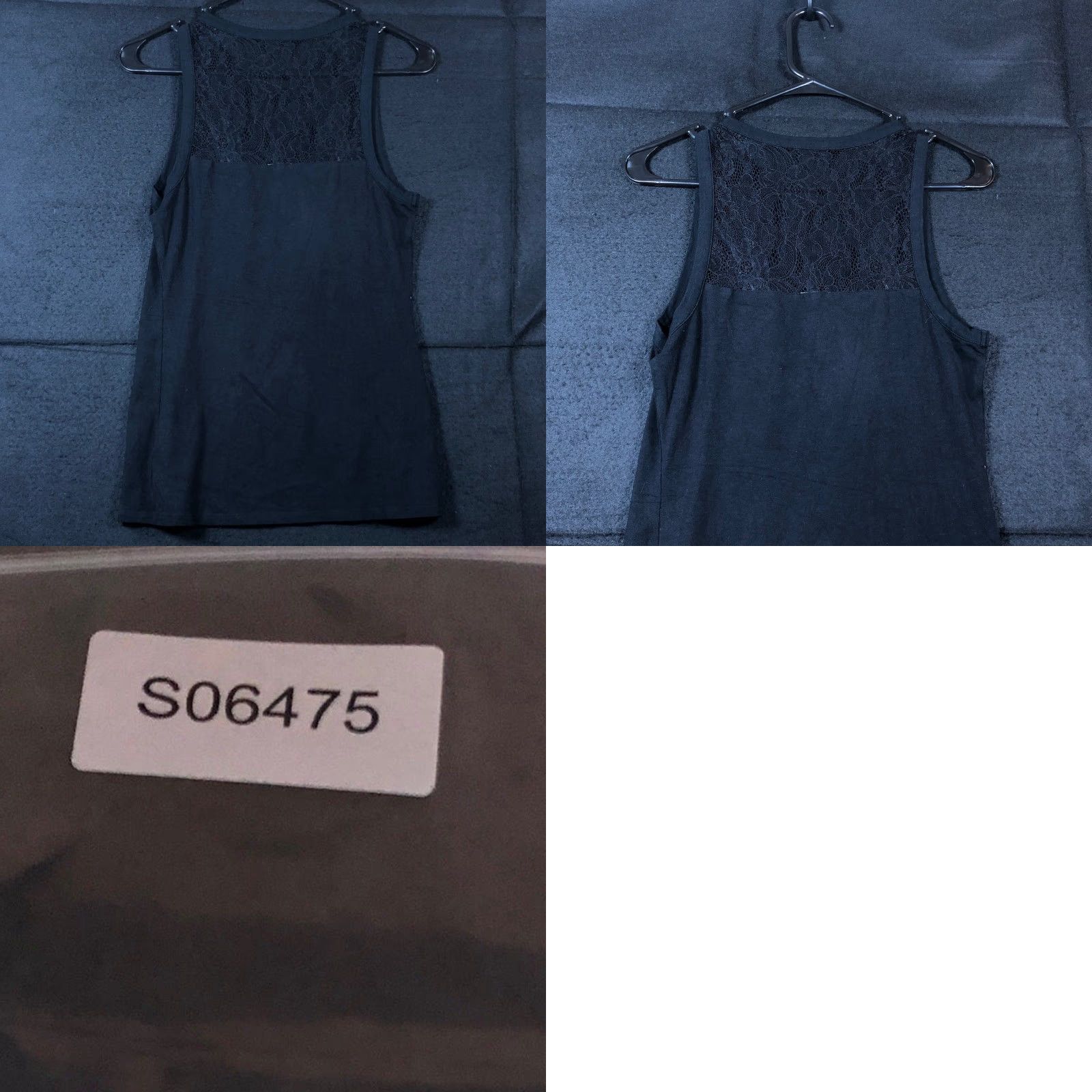Express Express Blouse Black Lace Yoke Front Sleeveless Stretch Small Womens Shirt Size S / US 4 / IT 40 - 8 Thumbnail