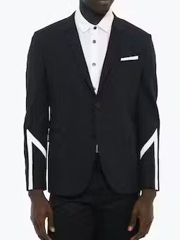 image of Neil Barrett Og1Mm1223 Blazer In Blue, Men's (Size Large)
