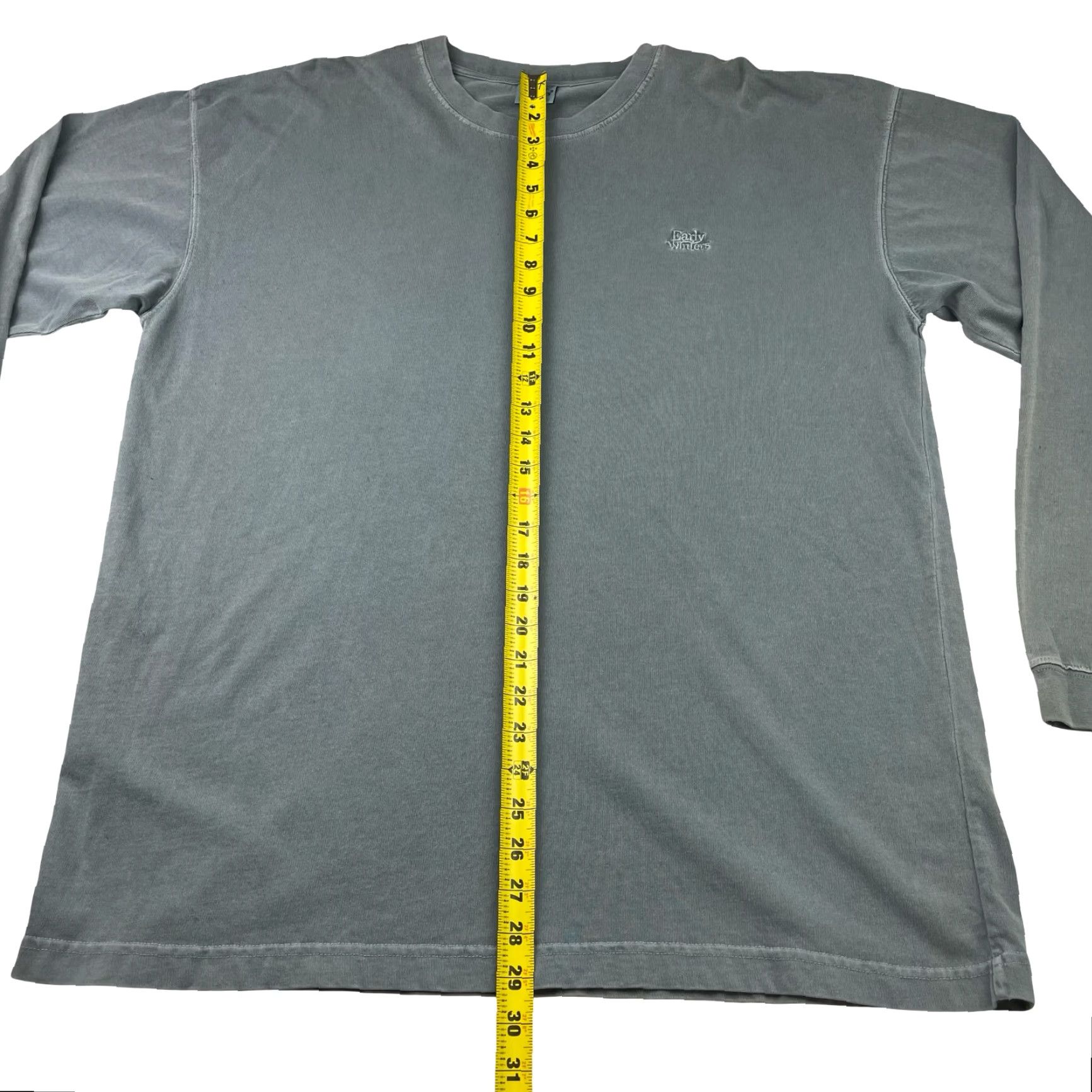Vintage VTG Early Winters Men’s T-Shirt Gray 100% Organic Cotton Long Sleeve Crew Neck Embroidered Chest Large Mens Size US L / EU 52-54 / 3 - 5 Thumbnail