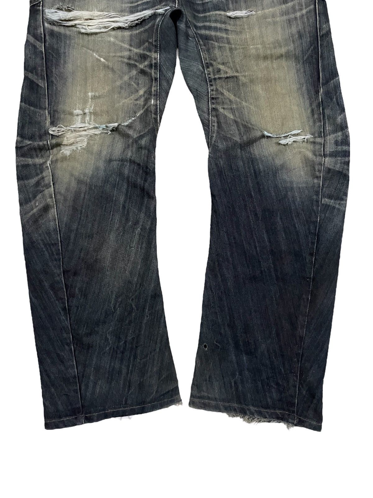 Edwin Vtg Edwin E-Function Mud Wash Camo Lining Ripped Baggy Jeans Size US 36 / EU 52 - 6 Thumbnail