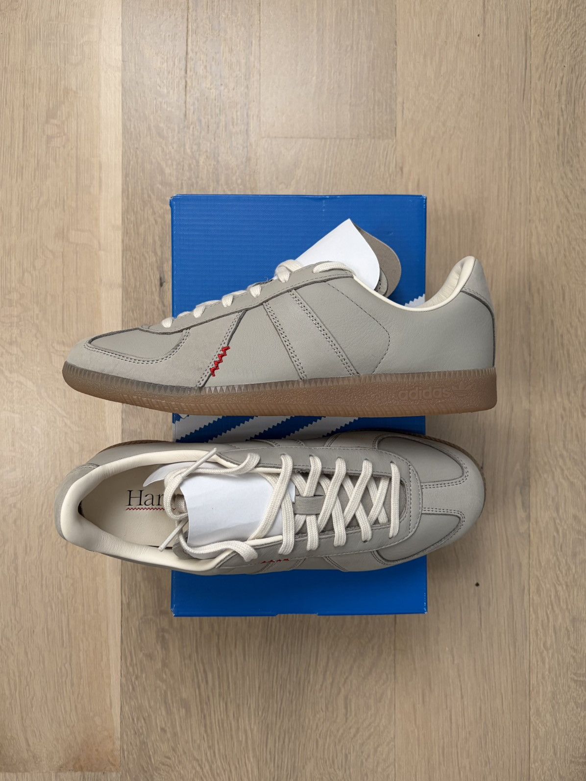 Adidas adidas x Hartcopy BW Army Muted Gray Sesame Chalk White Size US 9 / EU 42 - 6 Thumbnail