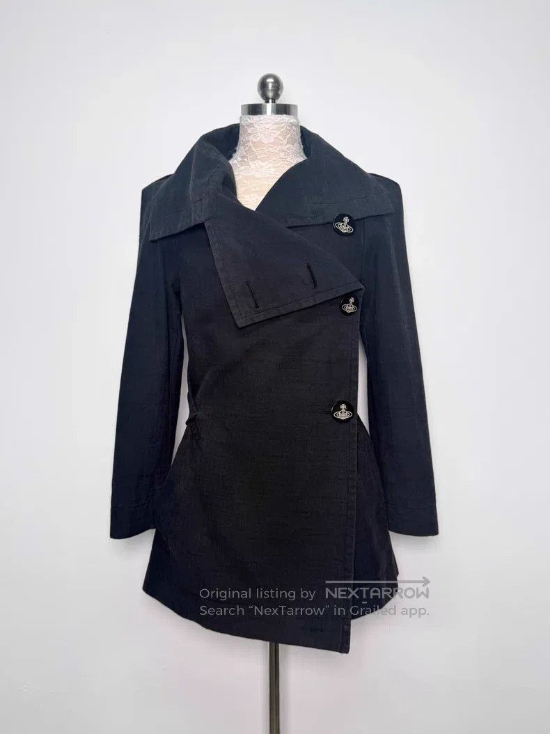 Vivienne Westwood Vivienne Westwood Black Big Saturn Deformation Windbreaker Size M / US 6-8 / IT 42-44 - 1 Thumbnail