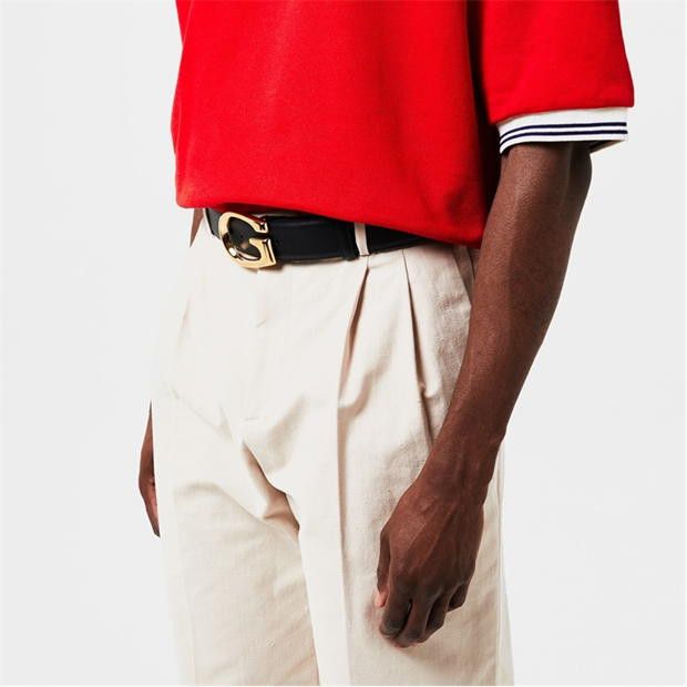 Gucci G-Buckle Thin Leather Belt Mens Size 28 - 2 Thumbnail