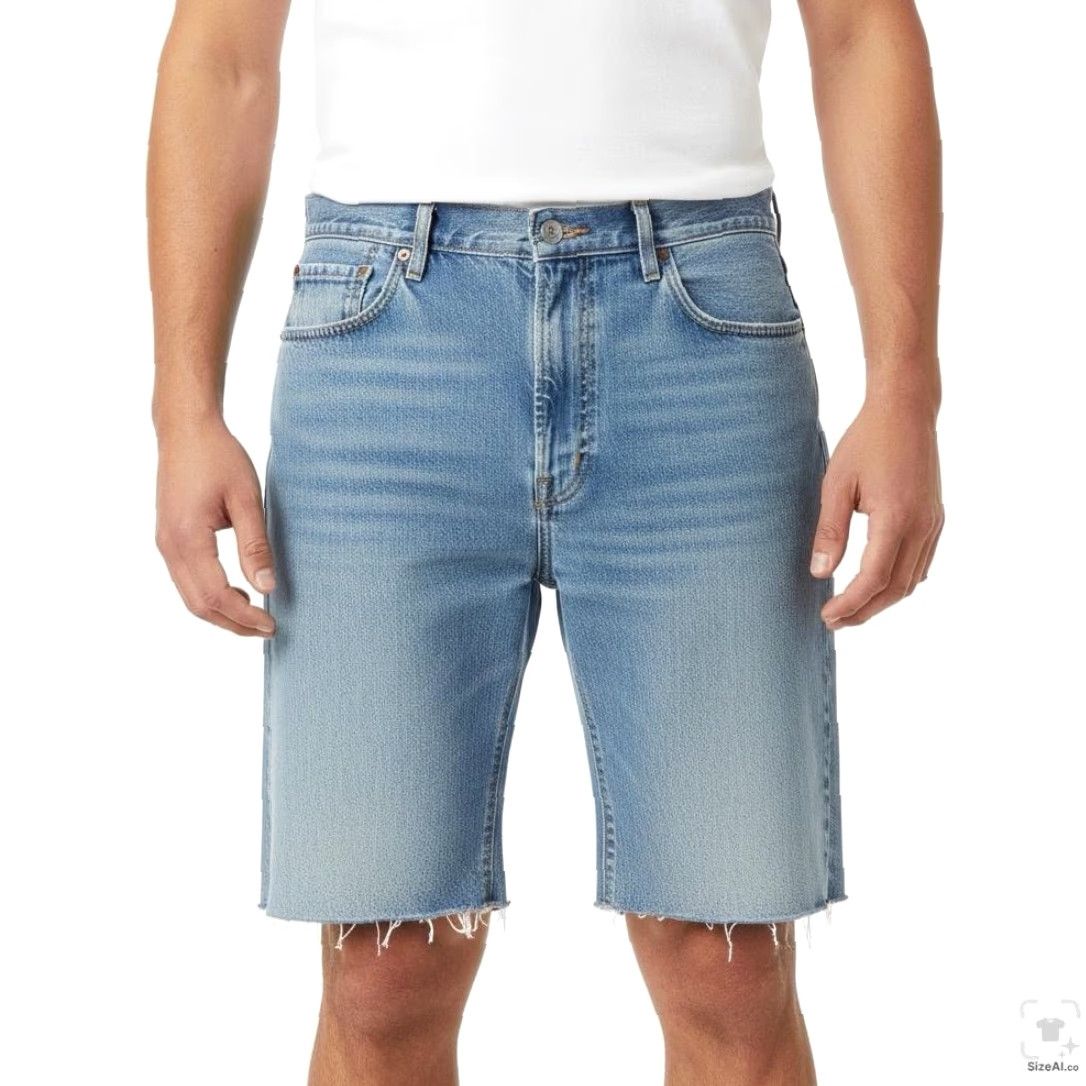 Levi's VINTAGE Levis 550 Denim Shorts Bermuda 42 Blue Relaxed 5-Pocket Denim Cotton Zip Mens Shorts 550 Size US 42 / EU 58 - 4 Thumbnail