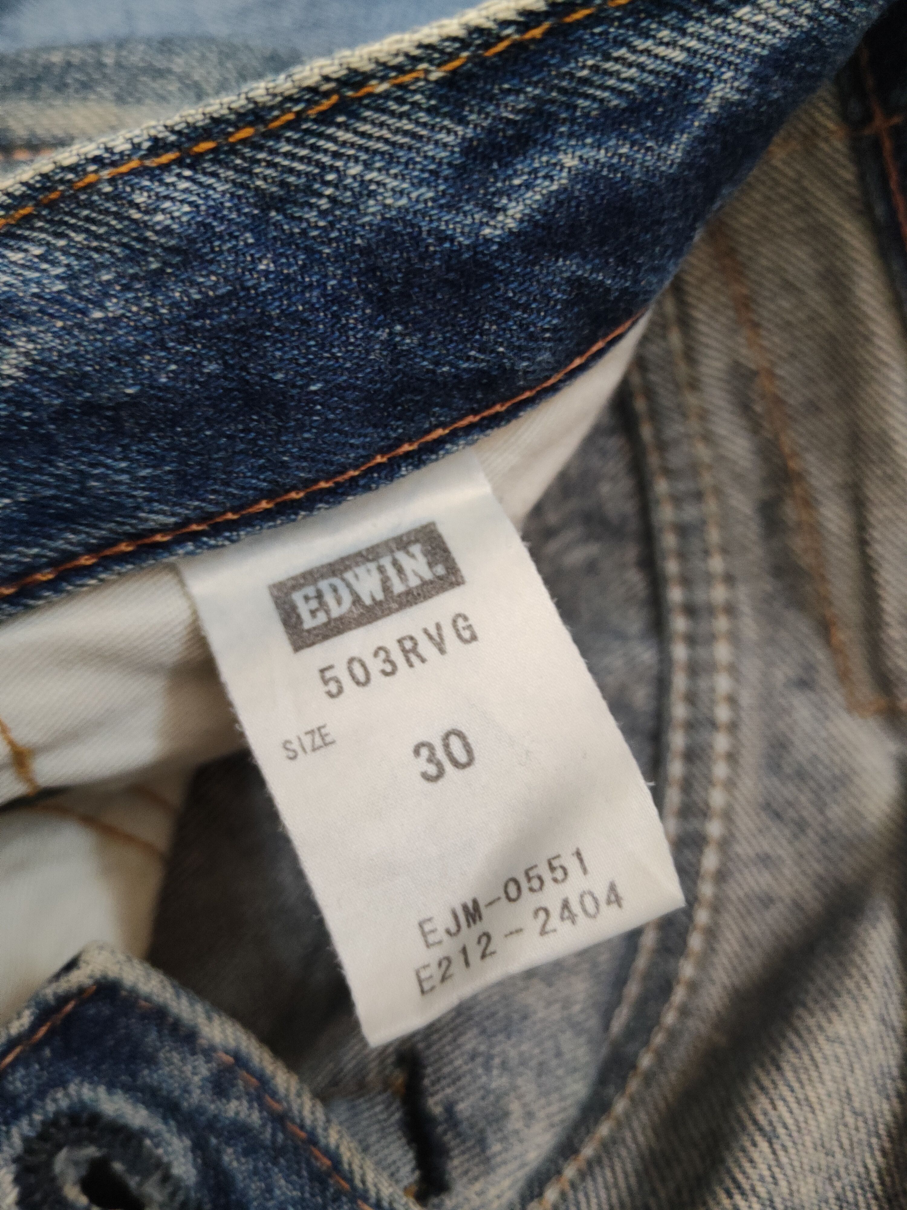 Edwin Edwin Blue Distressed Ripped denim Jeans #W1381 Size US 31 - 16 Thumbnail