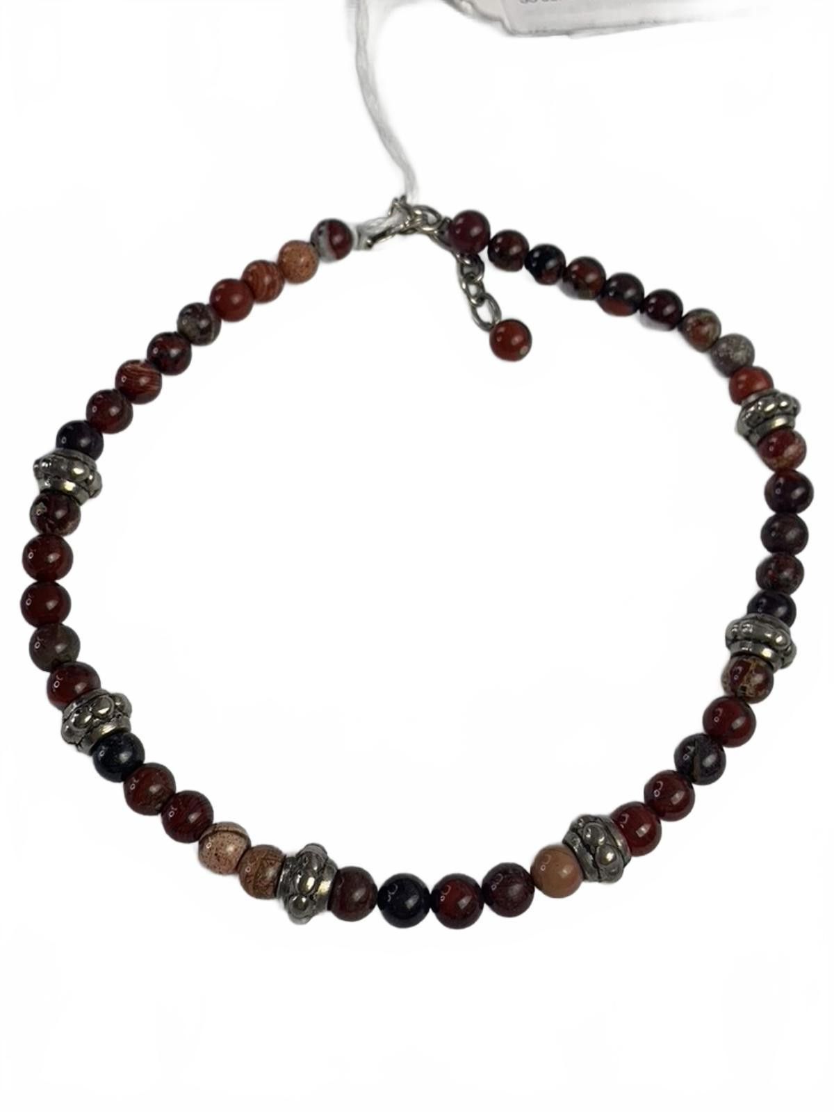 Other Jasper Strand with Cast Sterling Silver Beads and Findings Size ONE SIZE - 1 Thumbnail