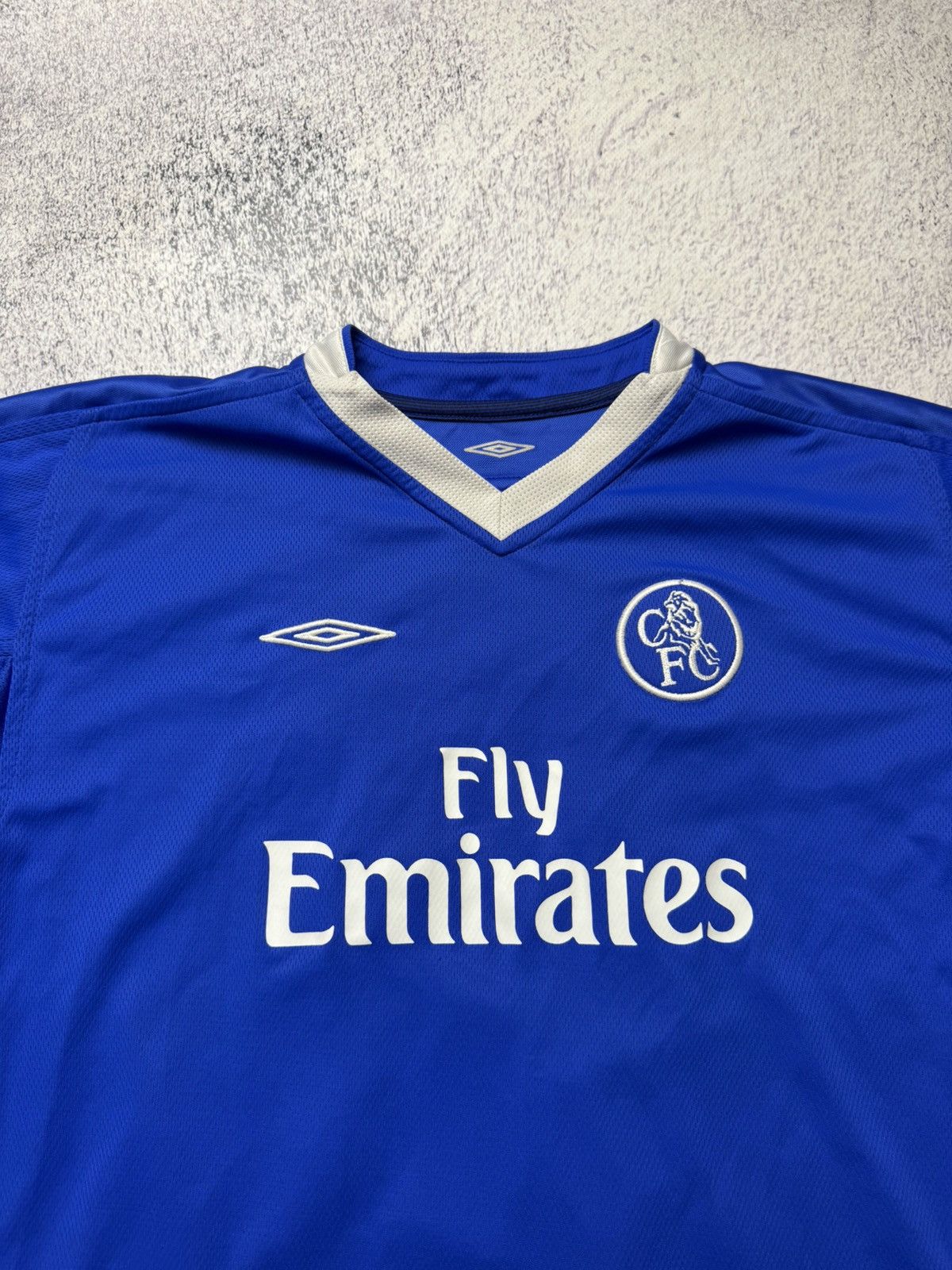 Chelsea Soccer CHELSEA 2003 #10 J.Cole FOOTBALL SHIRT SOCCER JERSEY UMBRO Size US S / EU 44-46 / 1 - 6 Thumbnail