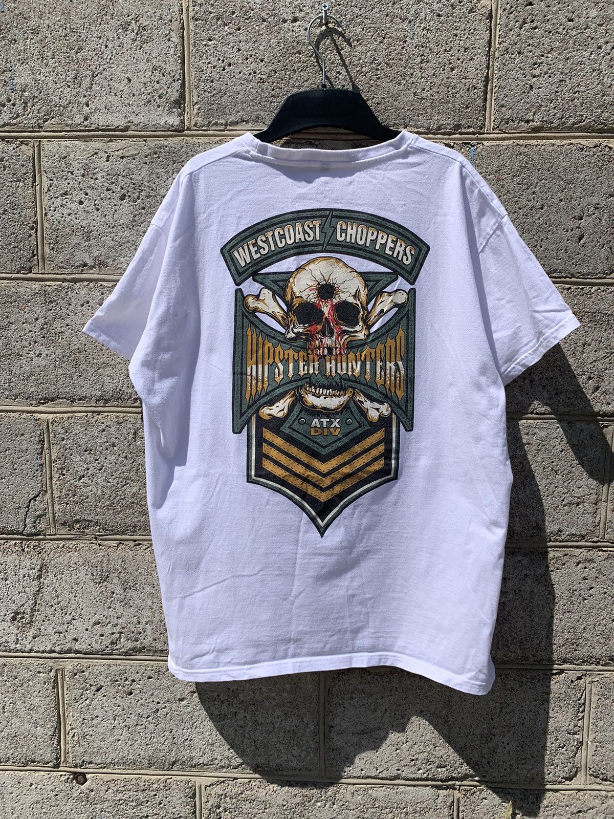 Vintage × West Coast Choppers WEST COAST CHOPPERS White Cotton T-Shirt y2k Size US XL / EU 56 / 4 - 8 Thumbnail