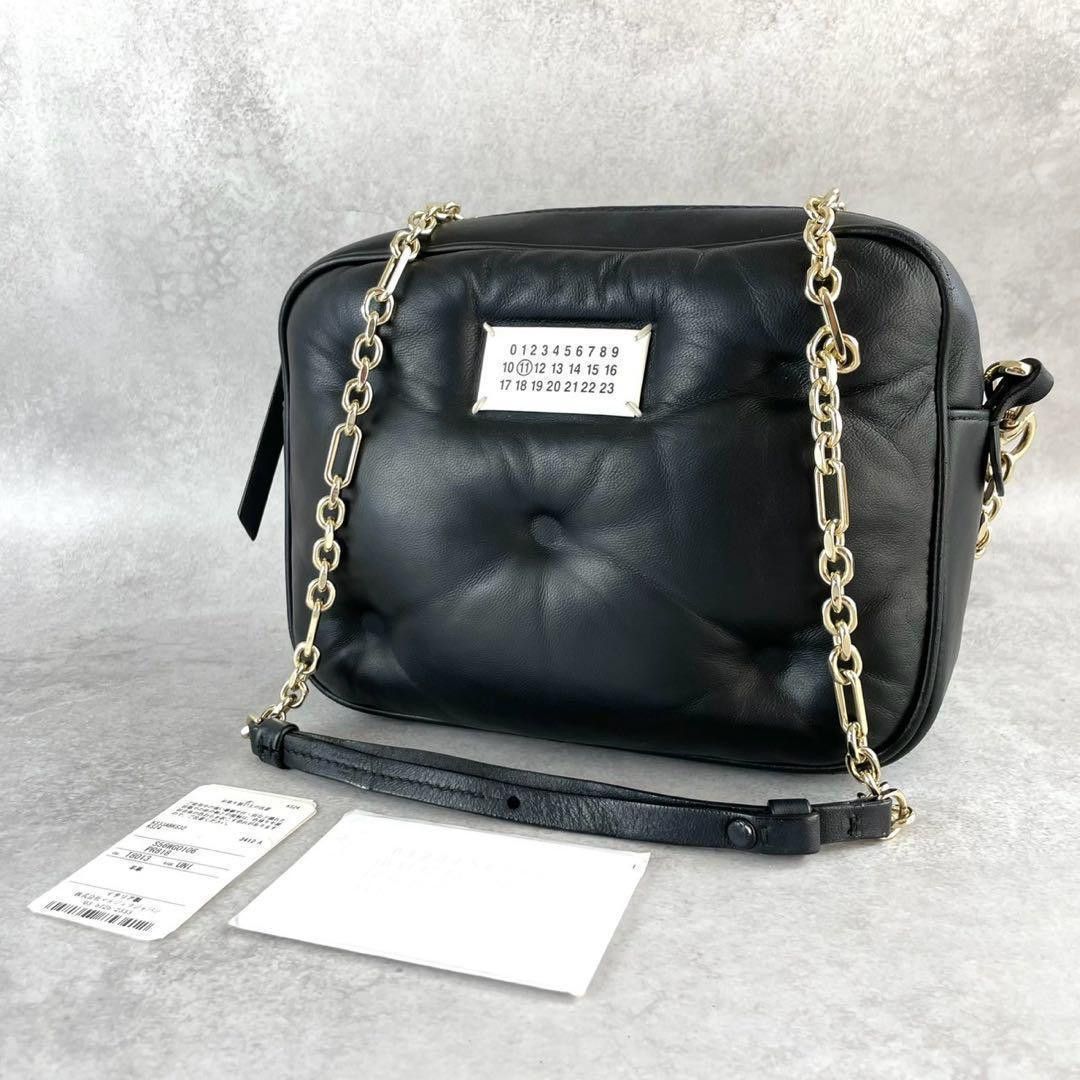 Maison Margiela Maison Margiela Glam Slam Leather Shoulder Bag Black Size ONE SIZE - 1 Thumbnail