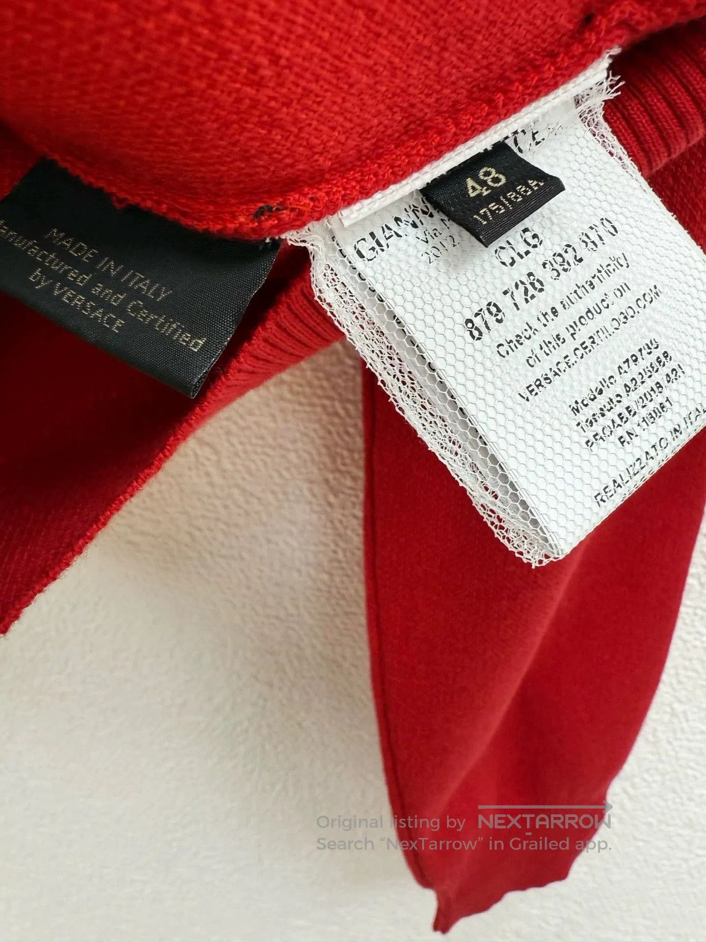 Versace VERSACE Intarsia Knit Outerwear. Size US M / EU 48-50 / 2 - 5 Thumbnail