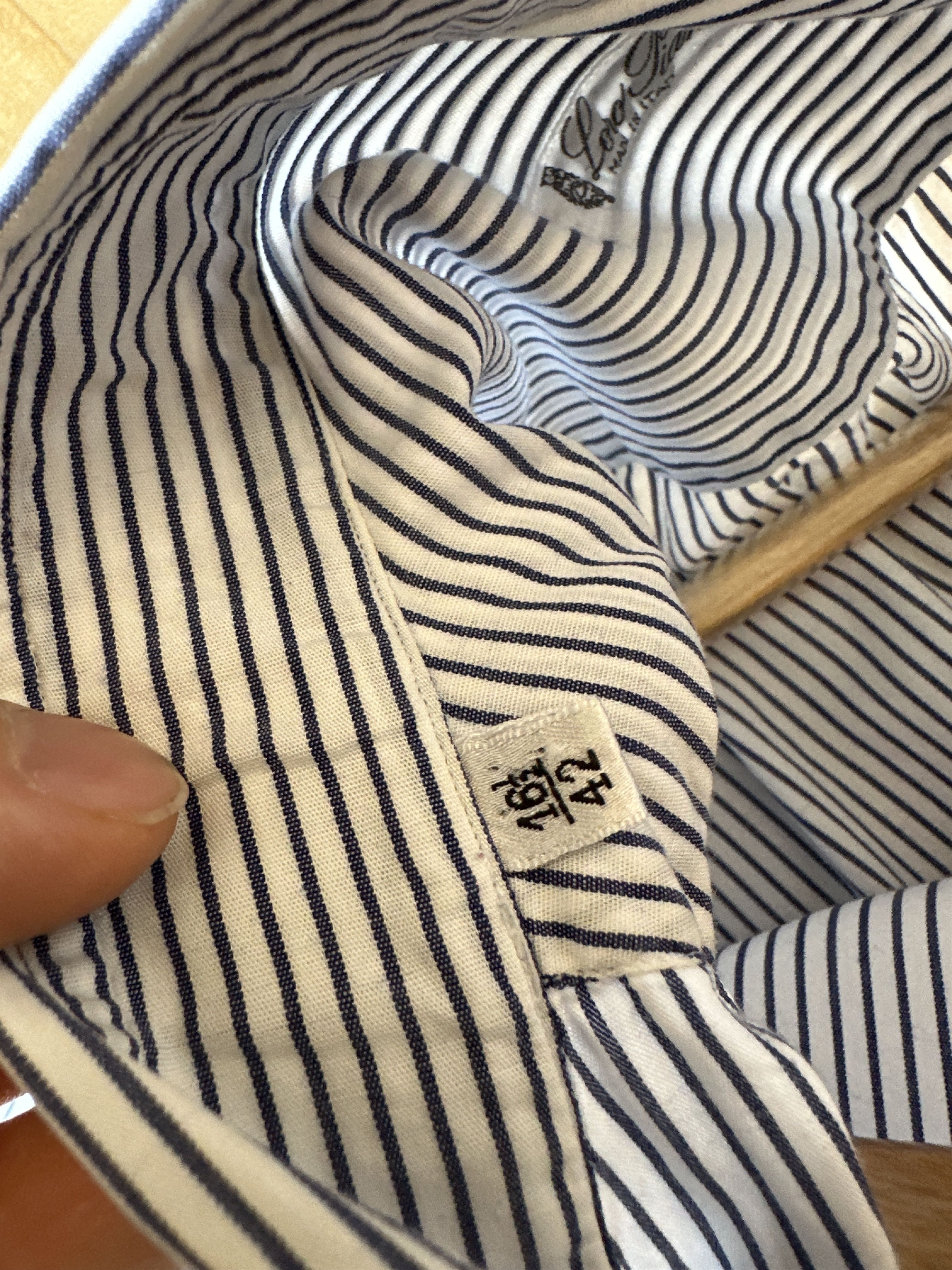 Loro Piana Loro Piana Striped Button Up Shirt Size US L / EU 52-54 / 3 - 4 Thumbnail