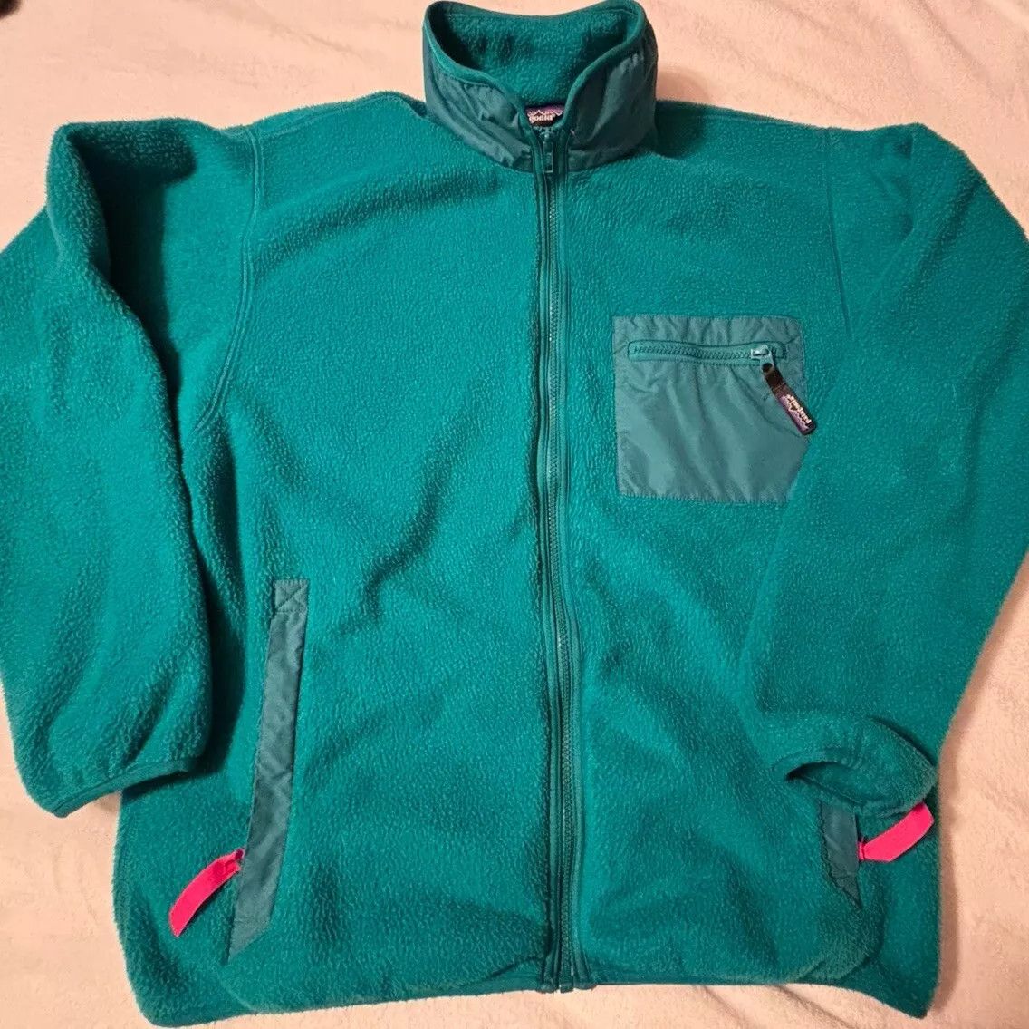 Patagonia Vintage Patagonia Synchilla Zip Up Fleece Jacket Made In USA Size US M / EU 48-50 / 2 - 1 Thumbnail