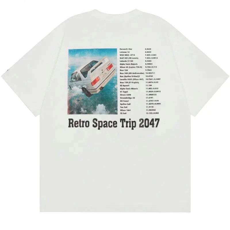 Japanese Brand × Vintage Vintage Retro Space Print Oversized T Shirt Design Size US M / EU 48-50 / 2 - 2 Thumbnail