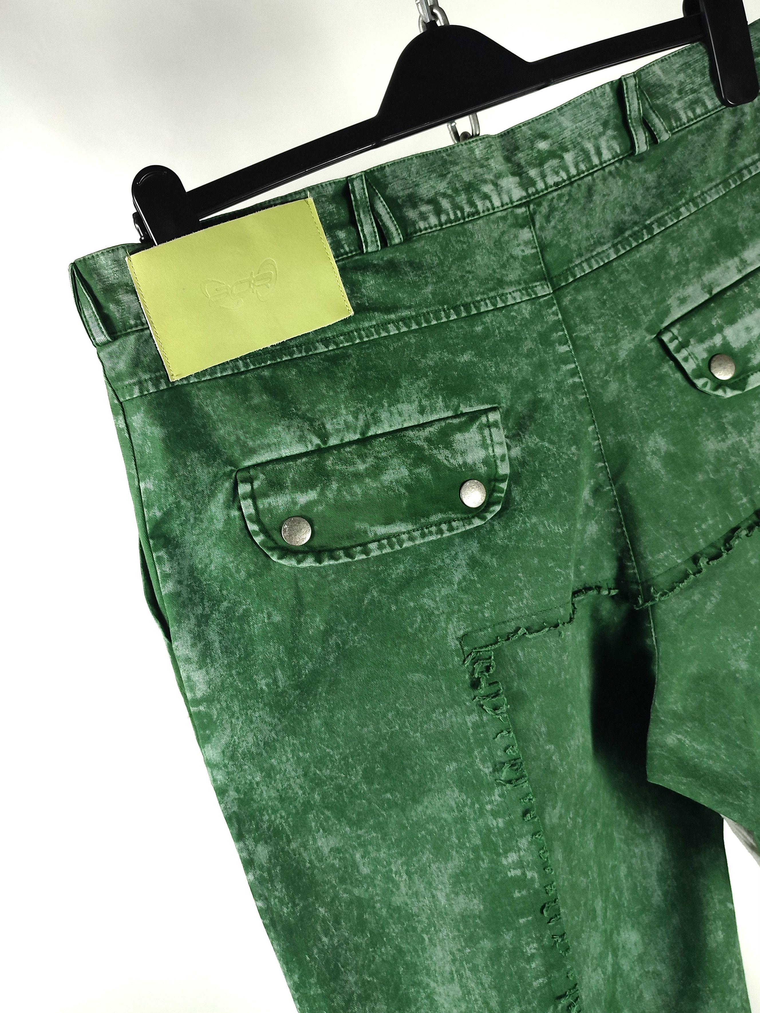 If Six Was Nine Atelier d’Roupa Patchwork Corduroy Garment Dyed Cargo Pants Size US 33 - 14 Thumbnail