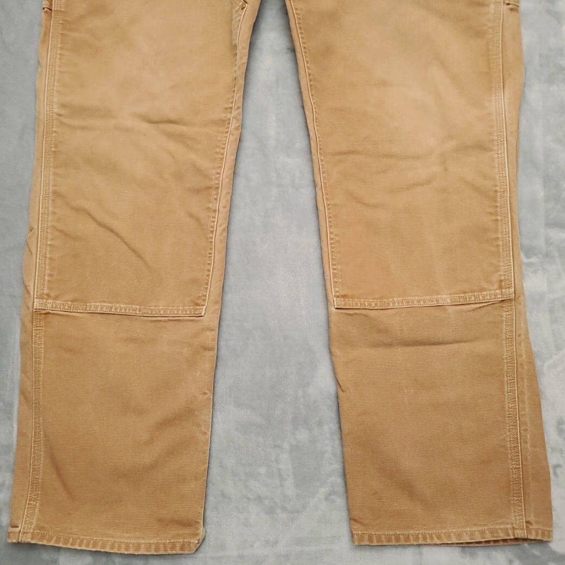 Carhartt VINTAGE Carhartt Pants Men 42x33 Brown Canvas Double Knee Carpenter 5-Pocket USA Mens Size US 42 / EU 58 - 2 Thumbnail