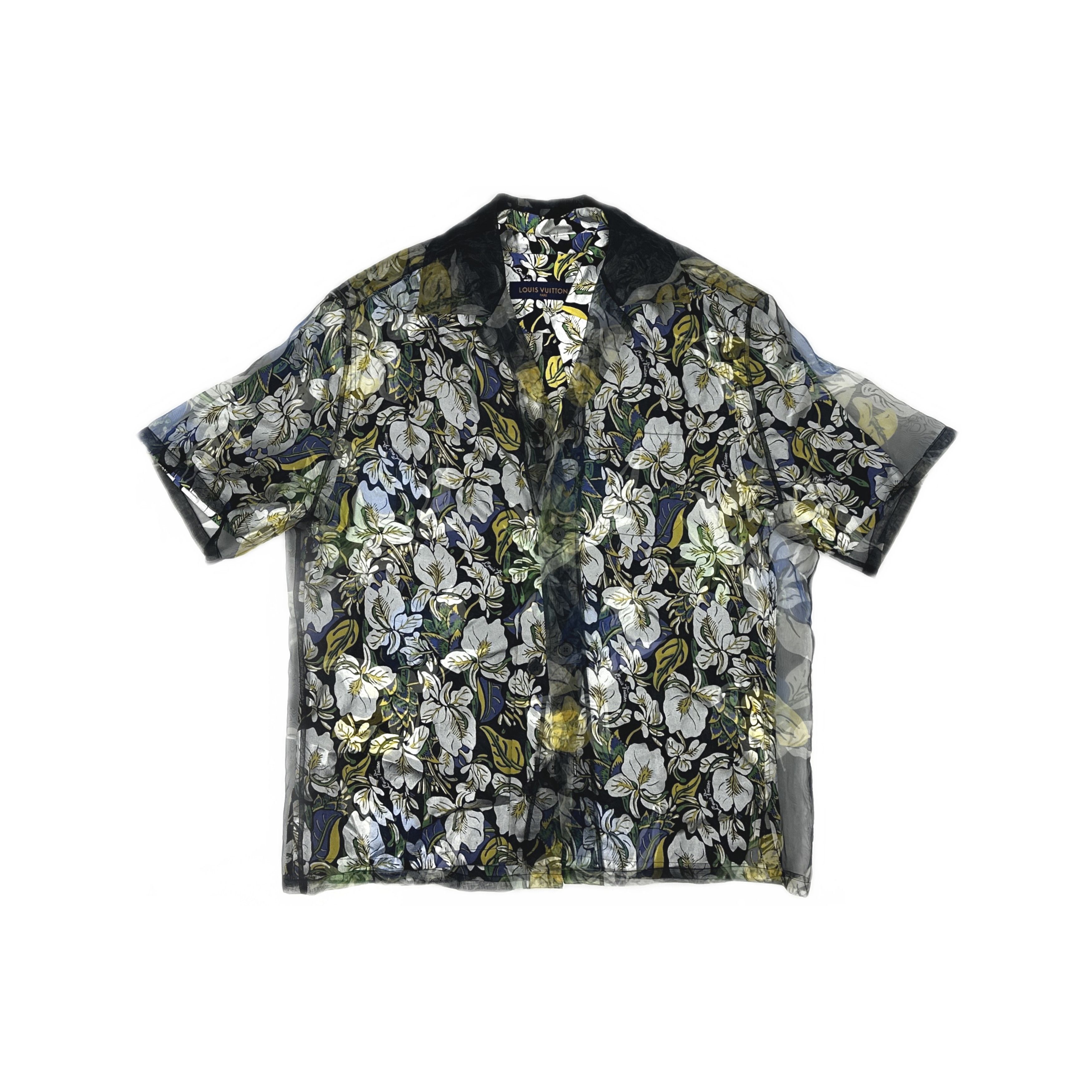 Louis Vuitton Louis Vuitton Floral Layered Silk Shirt S Size US S / EU 44-46 / 1 - 1 Thumbnail