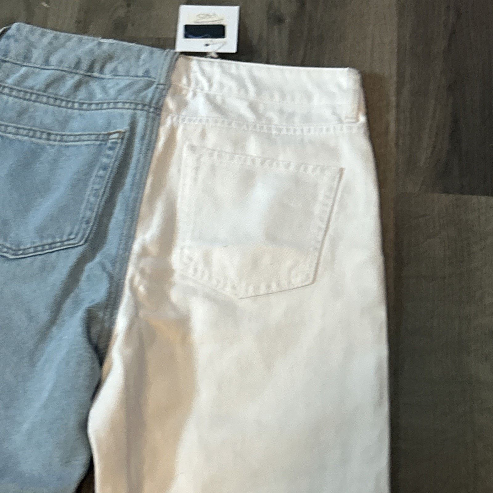 Other Adika Size Small Women’s Two Toned White & Denim Jeans New Size 26" / US 2 / IT 38 - 19 Thumbnail