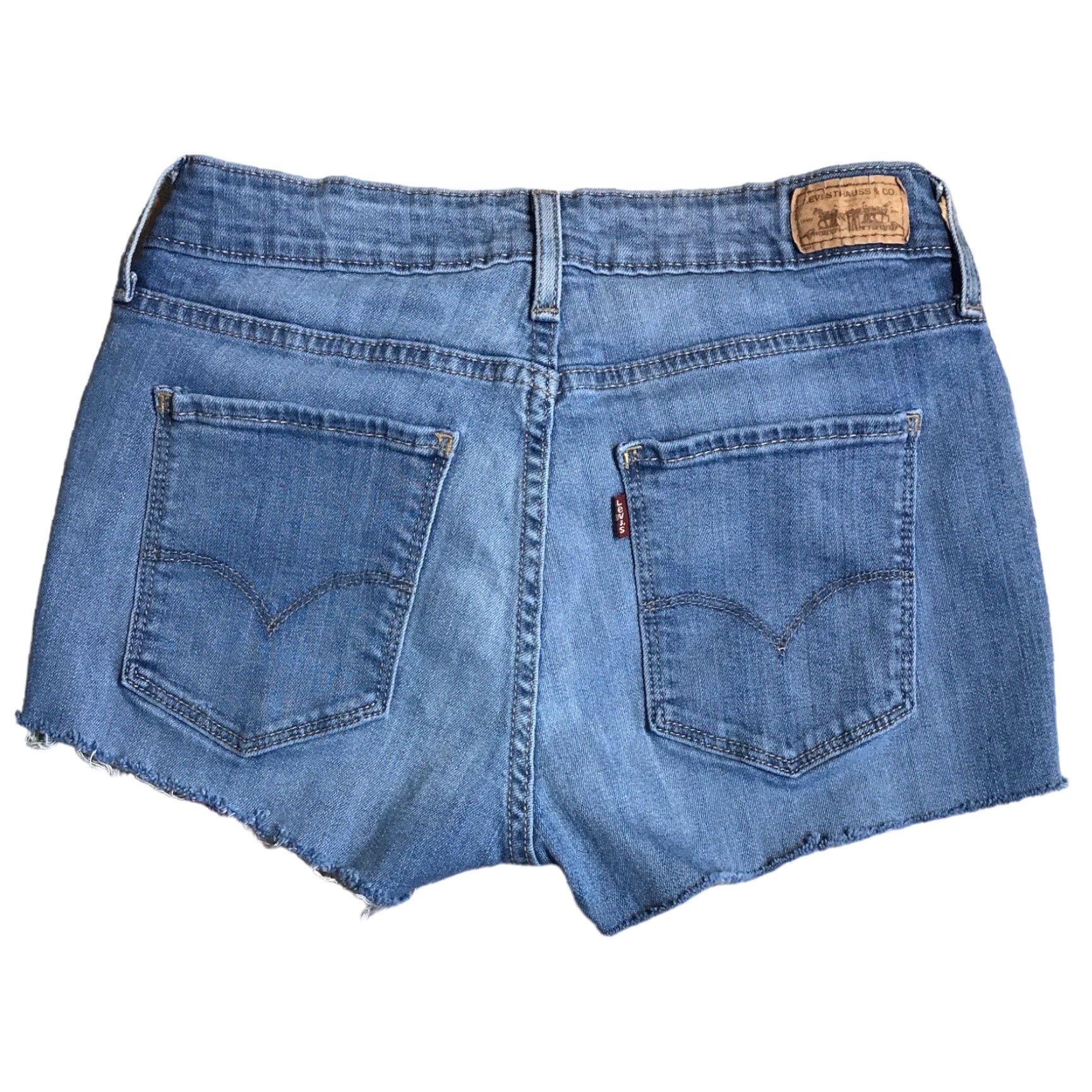 Levi's Levi's Light Blue Denim Womens Short 5-Pocket Zip Fly Slim Fit 8.5 Inseam 26W 4 Size 27" / US 4 / IT 40 - 2 Thumbnail
