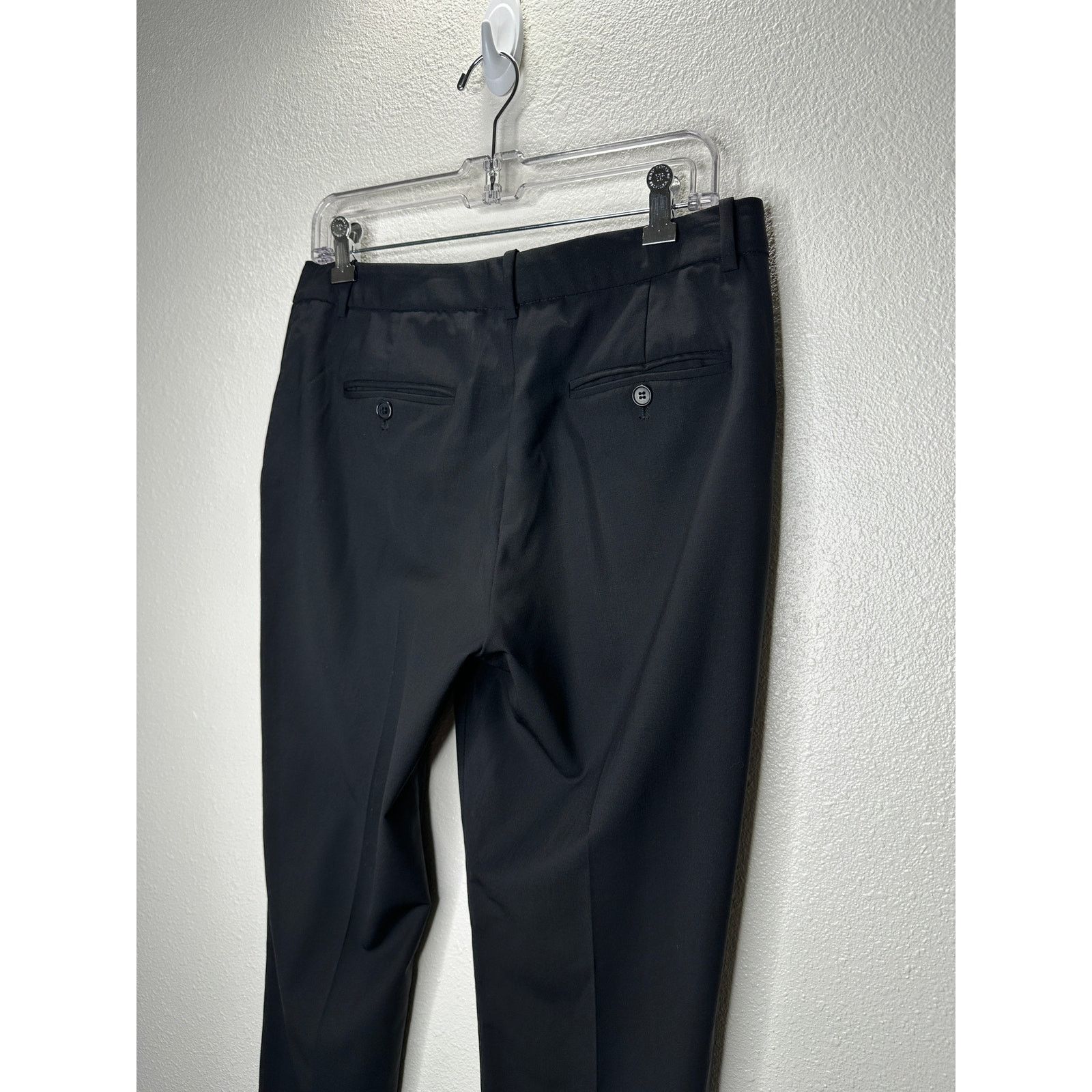 Theory Theory Black Testra 2B Straight Leg Wool Blend Trouser 8 Size 30" / US 8 / IT 44 - 9 Thumbnail