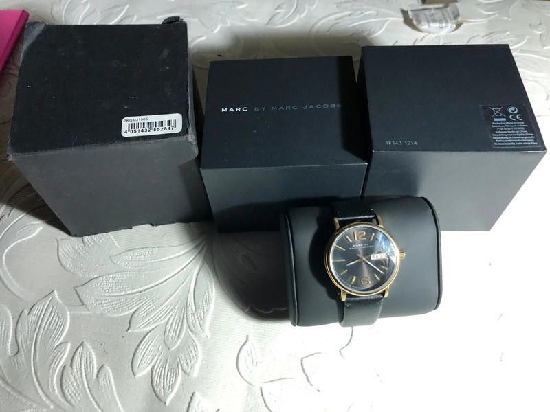 Marc Jacobs Marc By Marc Jacobs ladies black leather Classic Watch Size ONE SIZE - 2 Thumbnail