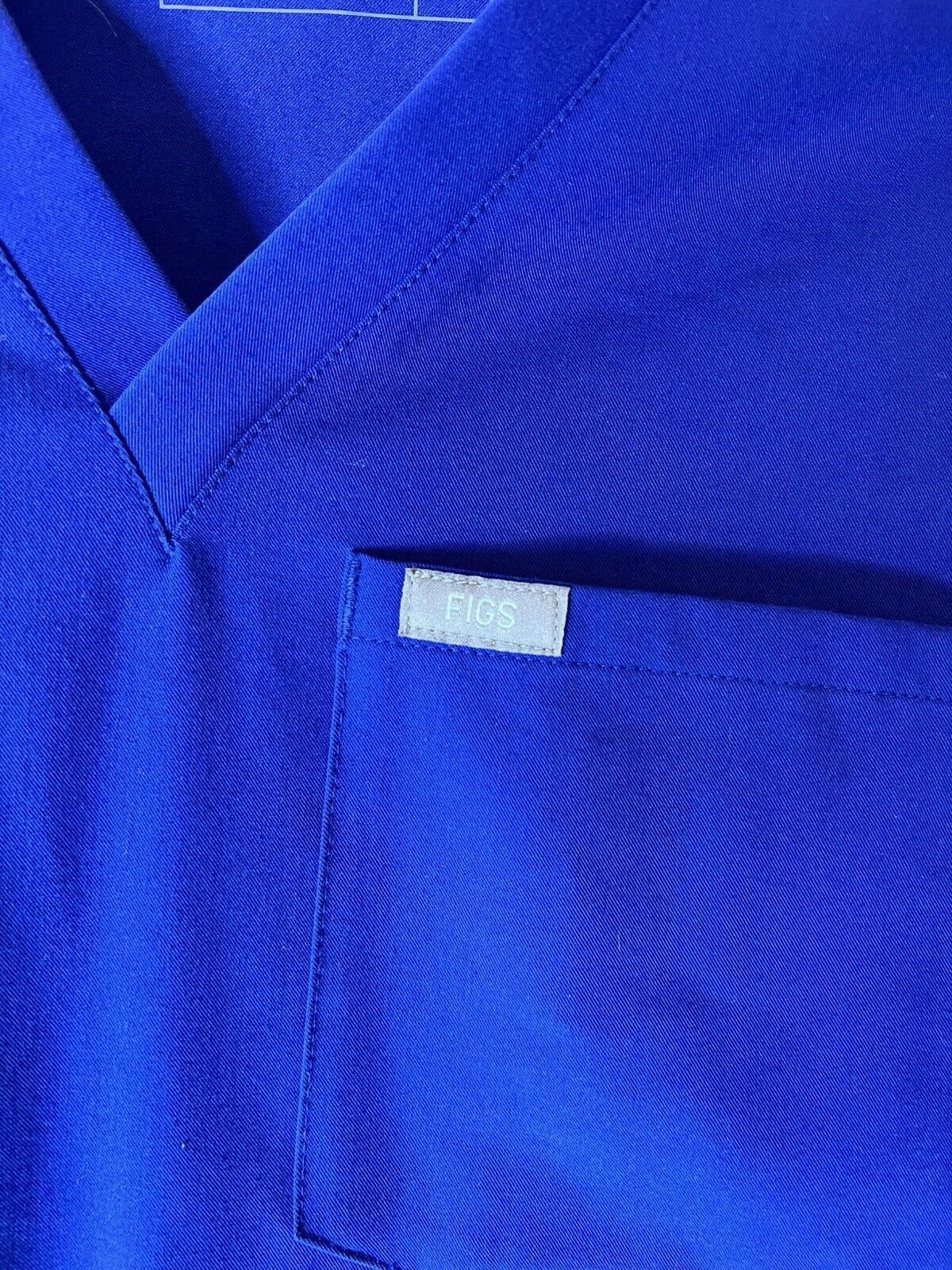 Designer Figs Technical Collection Pocket Medical Scrub Top Blue XS Size ONE SIZE - 2 Thumbnail